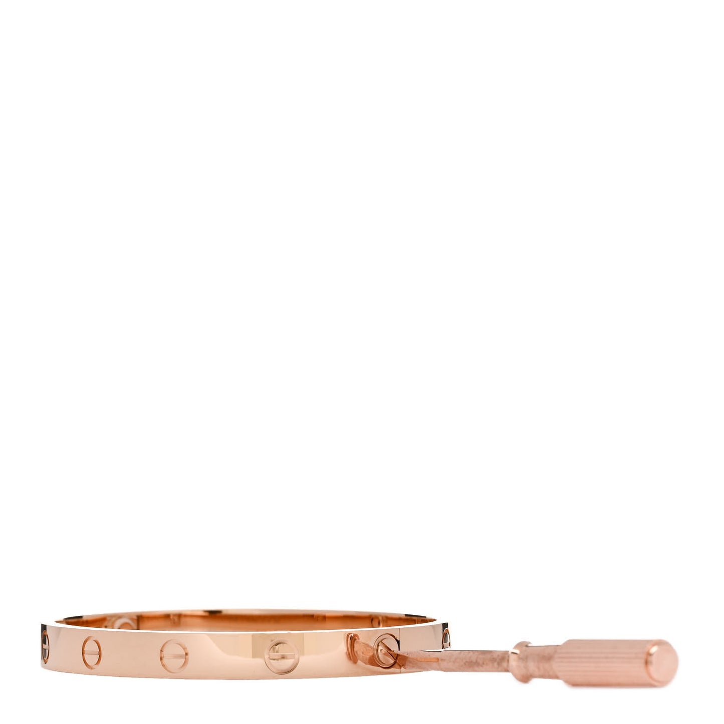 18K Pink Gold LOVE Bracelet 17