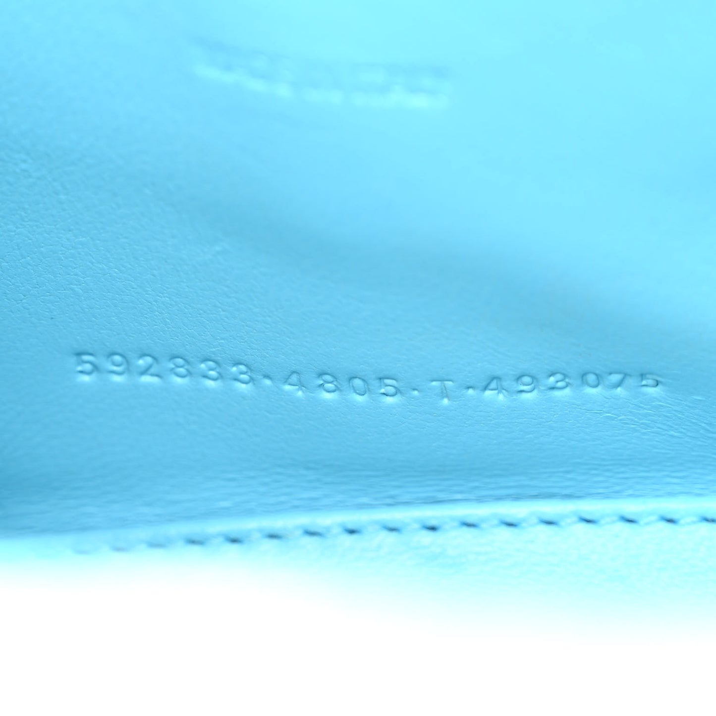 Shiny Calfskin Crocodile Embossed Hourglass Top Handle Bag XS Bright Bleu