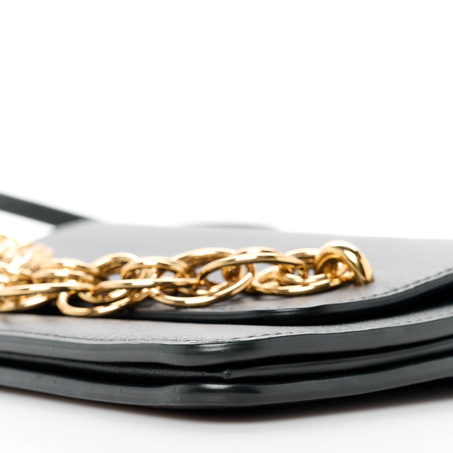 Chloe Smooth Calfskin Drew Bijou Clutch Black 10 of 10