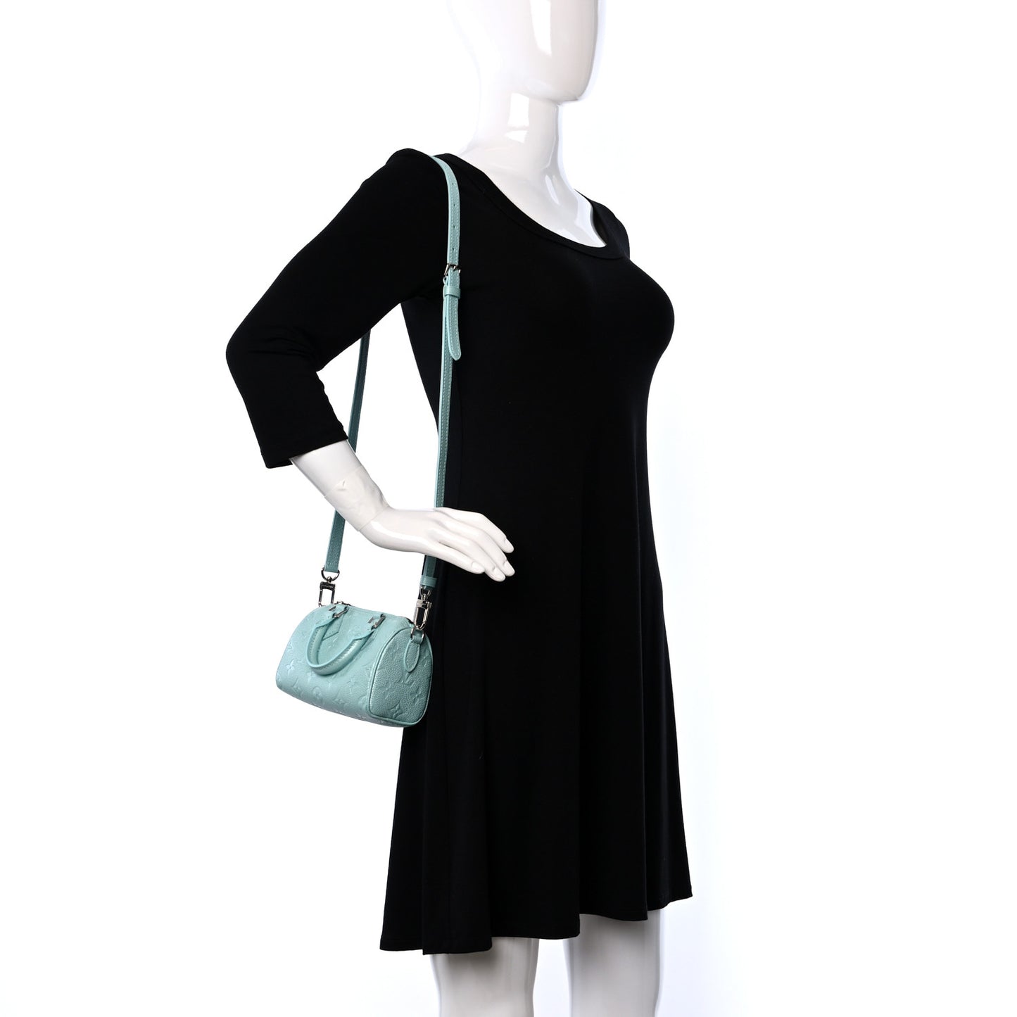 Empreinte Monogram Nano Speedy Pearly Lagoon Turquoise