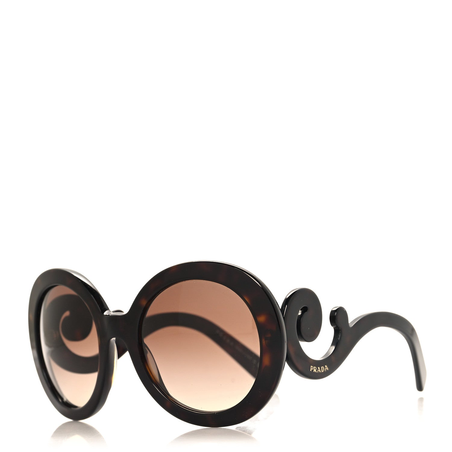 Prada Baroque Sunglasses SPR 27N Tortoise 1 of 7