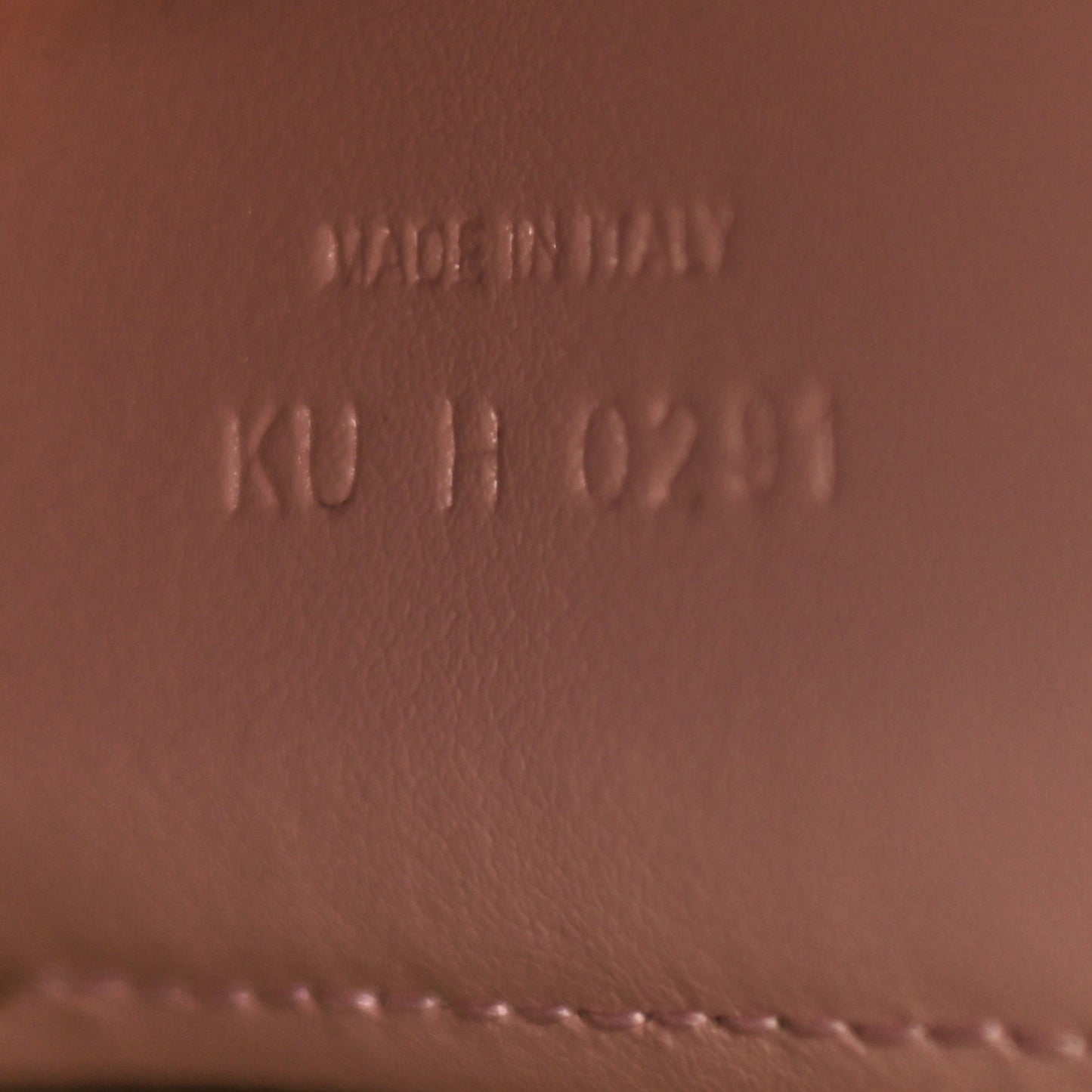 Calfskin Logo Embossed Wing Shopper Tote Blush Pink