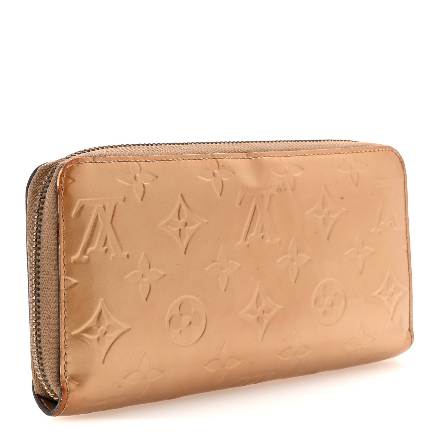 Vernis Zippy Wallet Beige Poudre