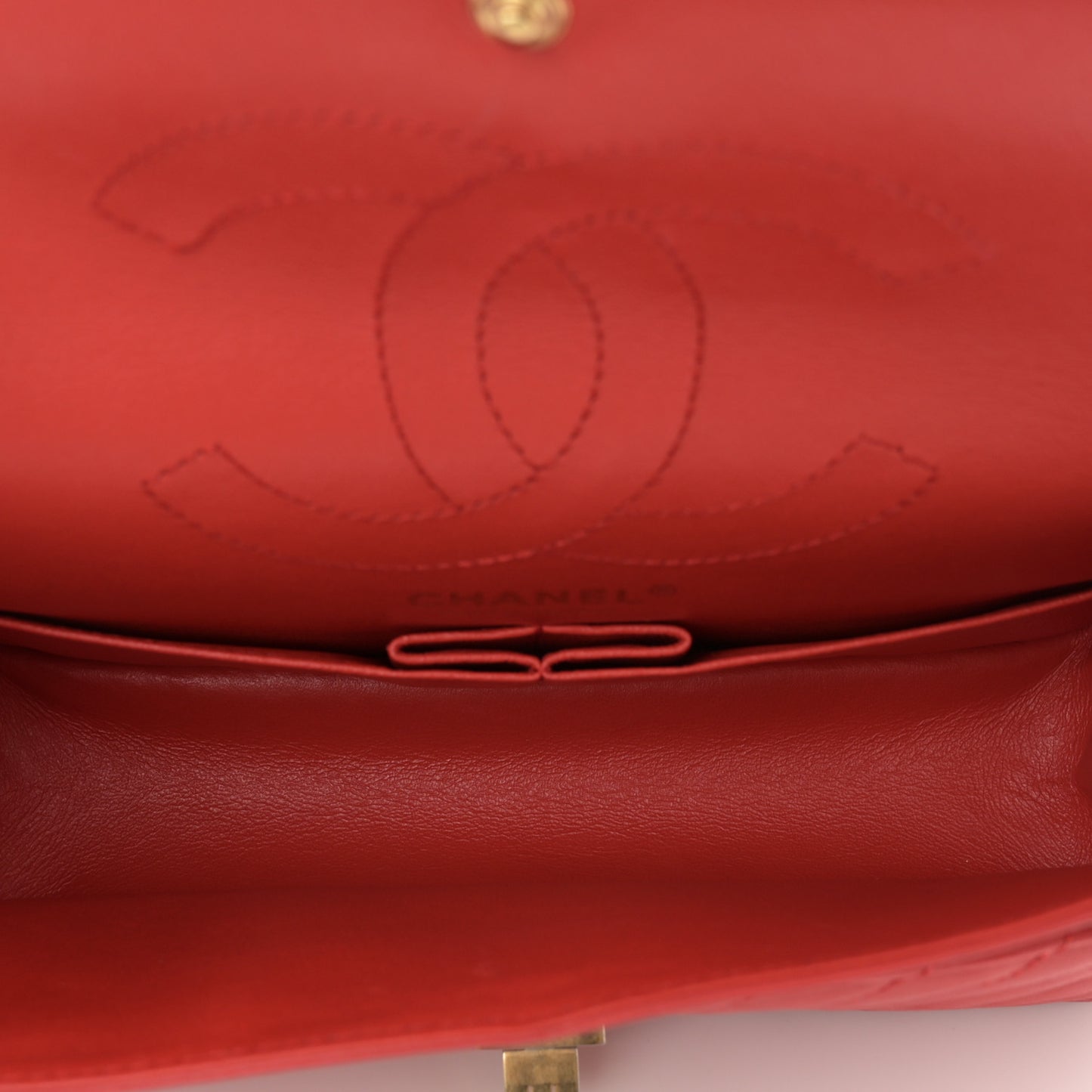Sheepskin Chevron Quilted 2.55 Reissue 225 Flap Red