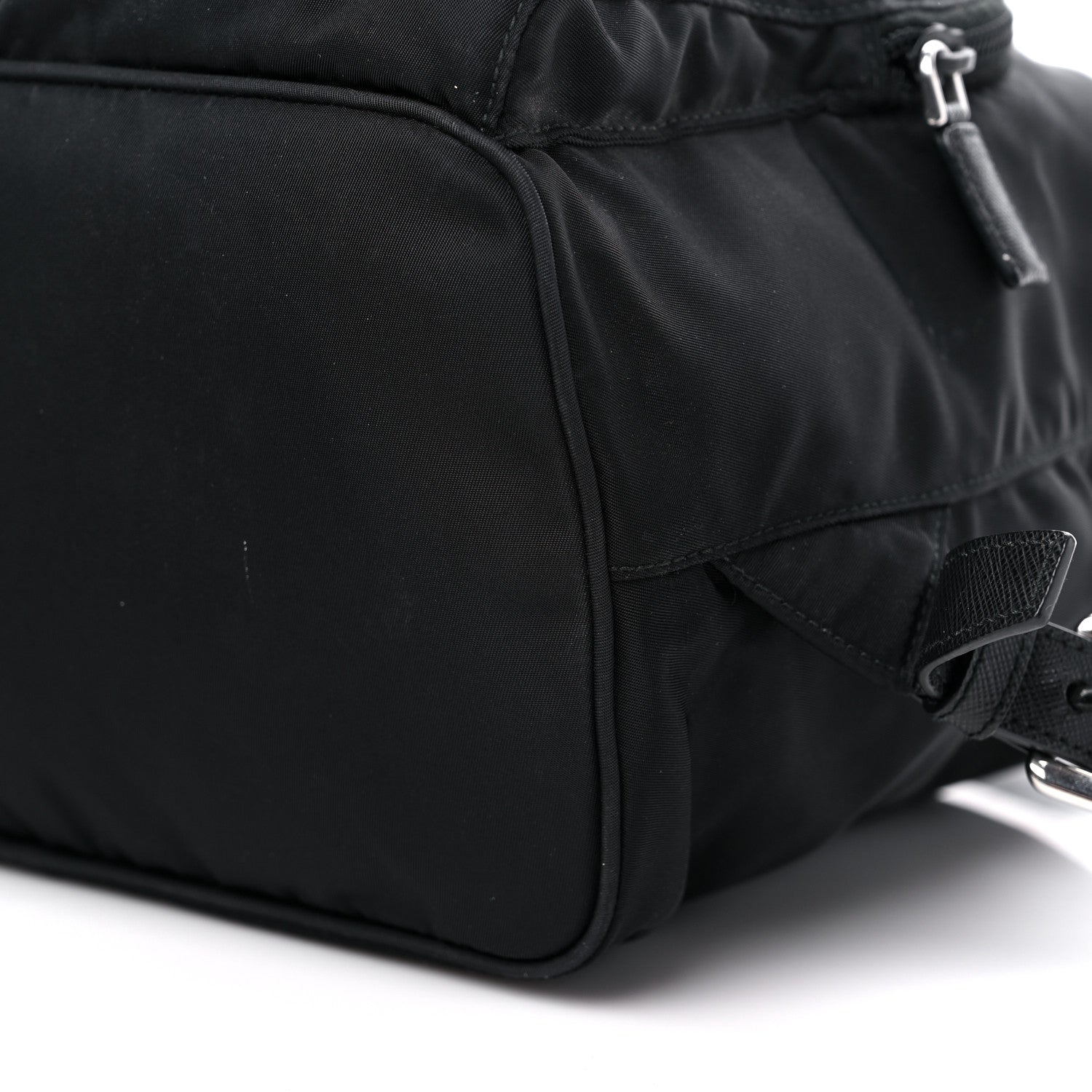 Prada Tessuto Nylon Saffiano Medium Backpack Black 8 of 11