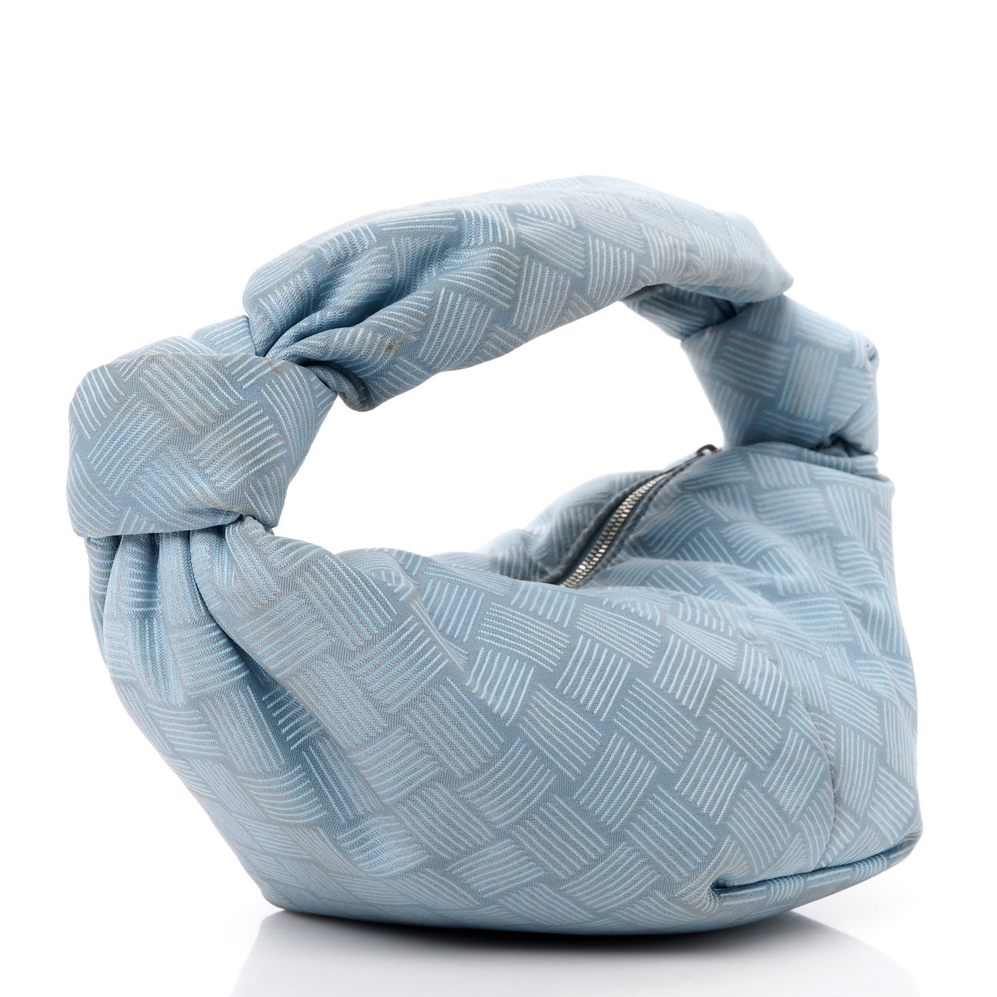 Jacquard Mini Double Knot Bag Bubble Silver