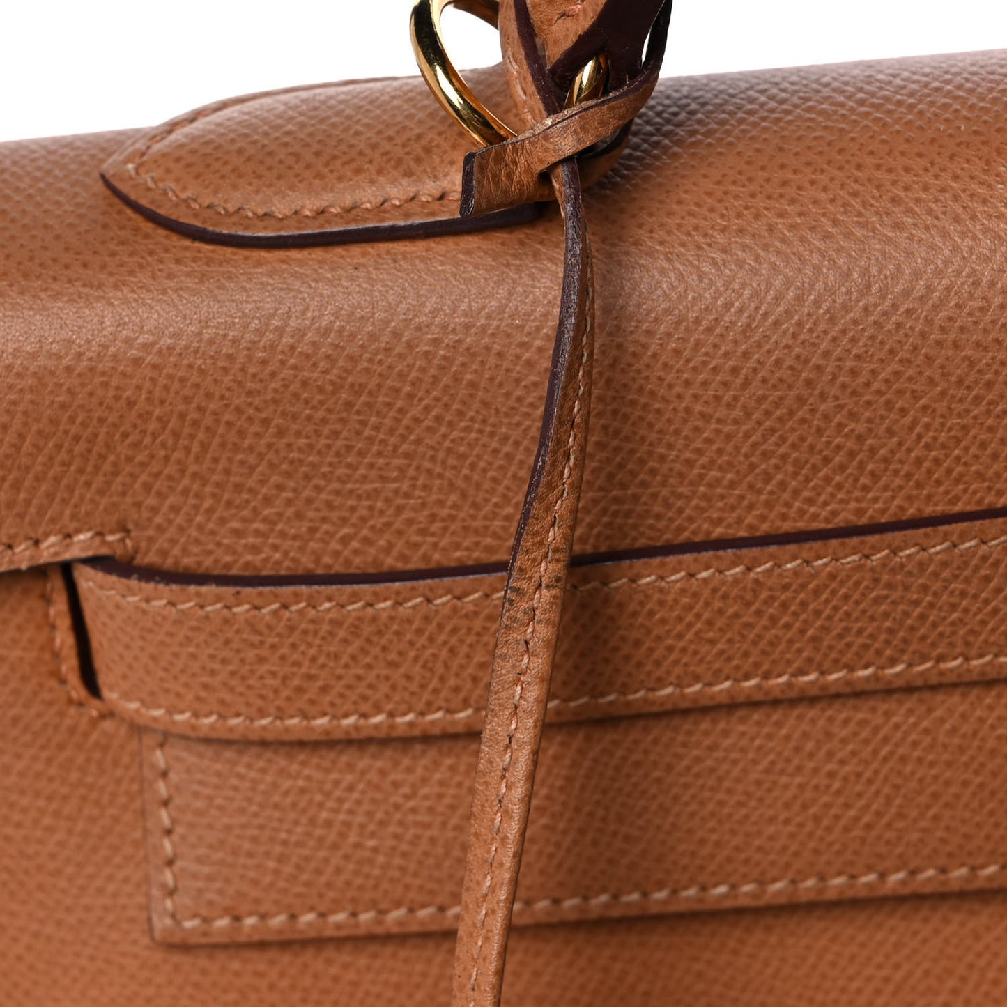 Epsom Kelly Sellier 32 Camel Tabac