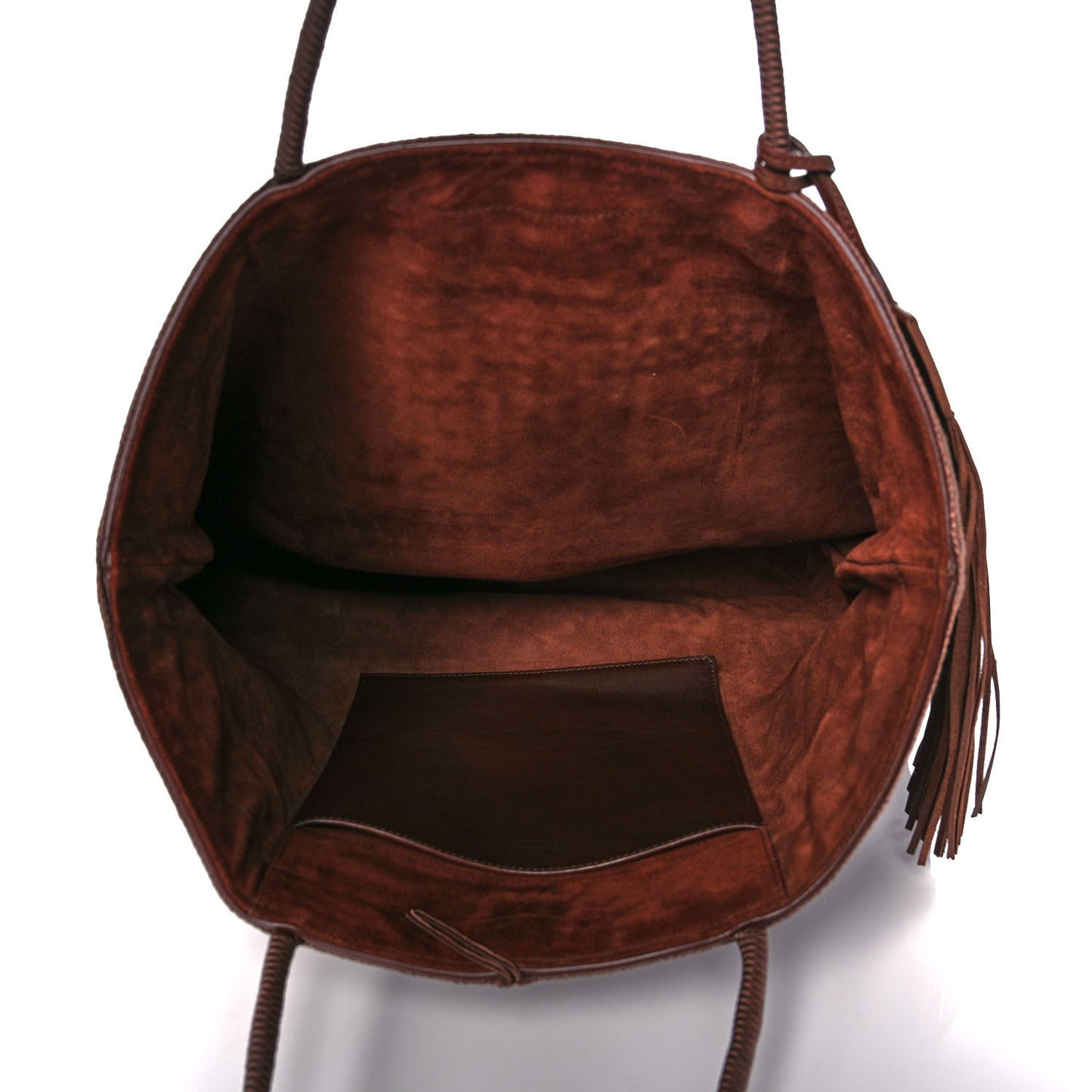 Calfskin Woven Patti Tote Brown