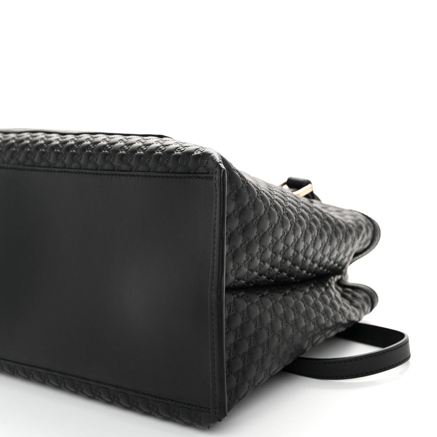 Soft Microguccissima Medium Tote Black