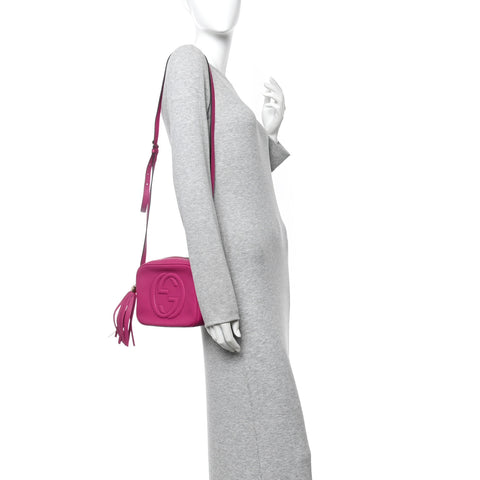 Cellarius Calfskin Small Soho Disco Bag Bright Bouganville