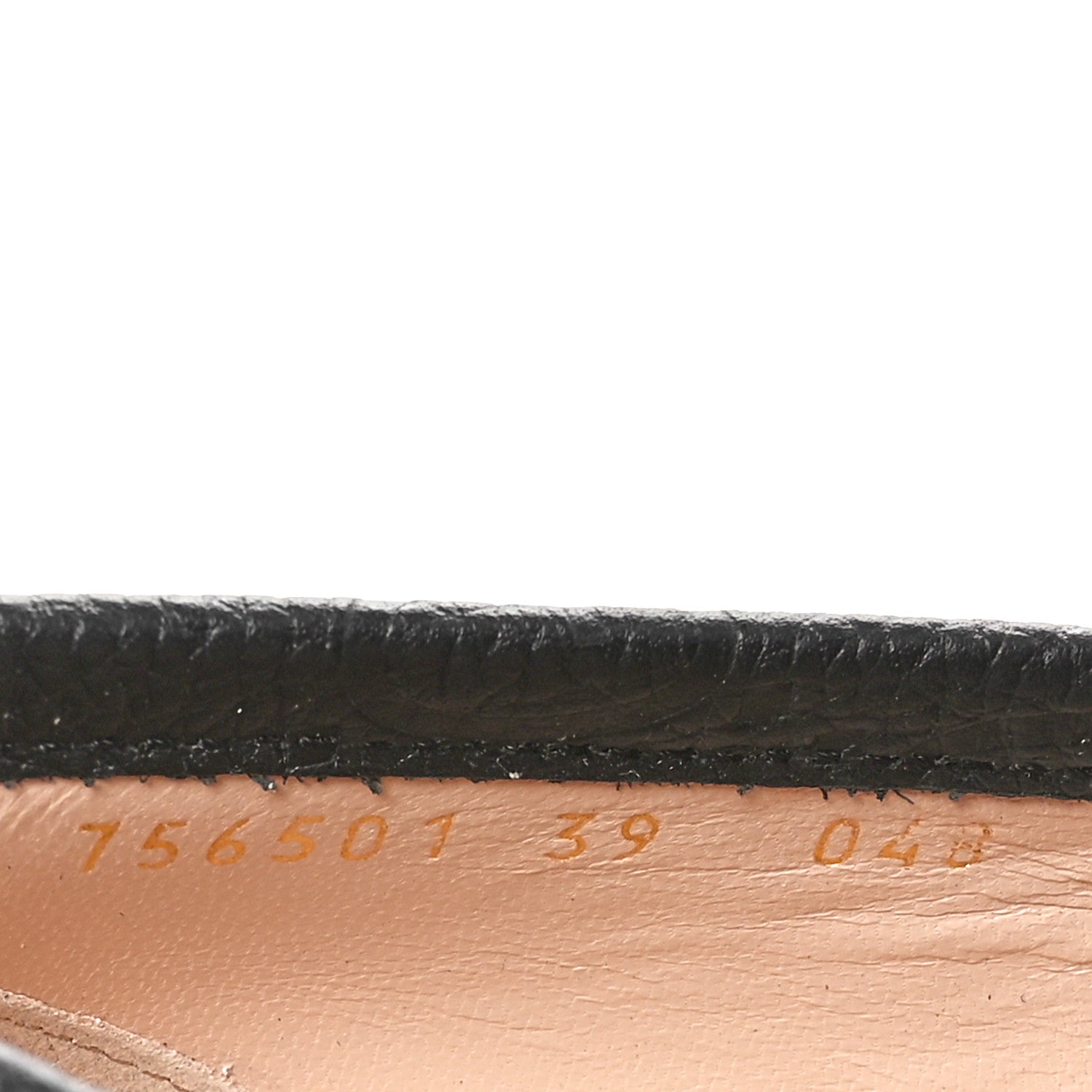 Gucci Piuma Calfskin Embossed Womens Platform Lug Sole Loafers 39 Black 6 of 7