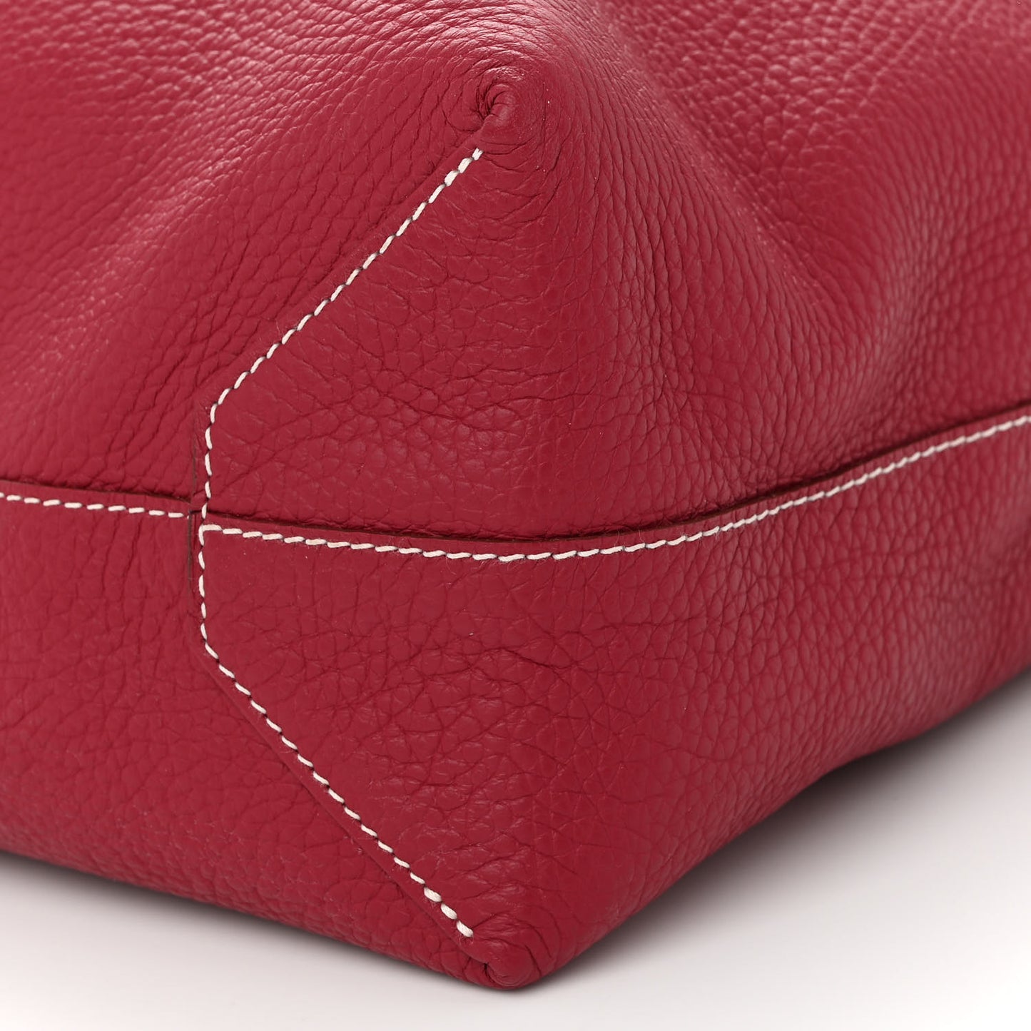 Taurillon Clemence Double Sens 45 Reversible Tote Rubis Rose Jaipur