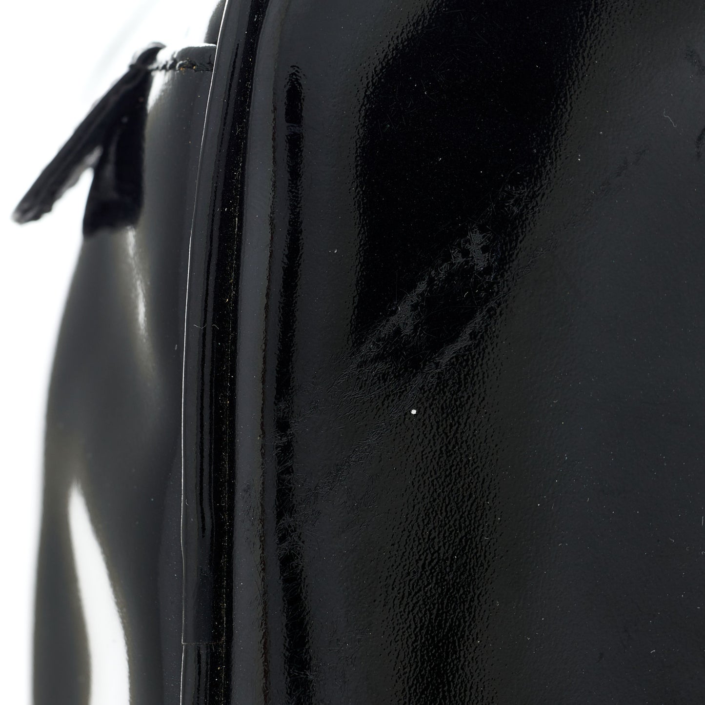 Patent Vanity Cosmetic Case Black