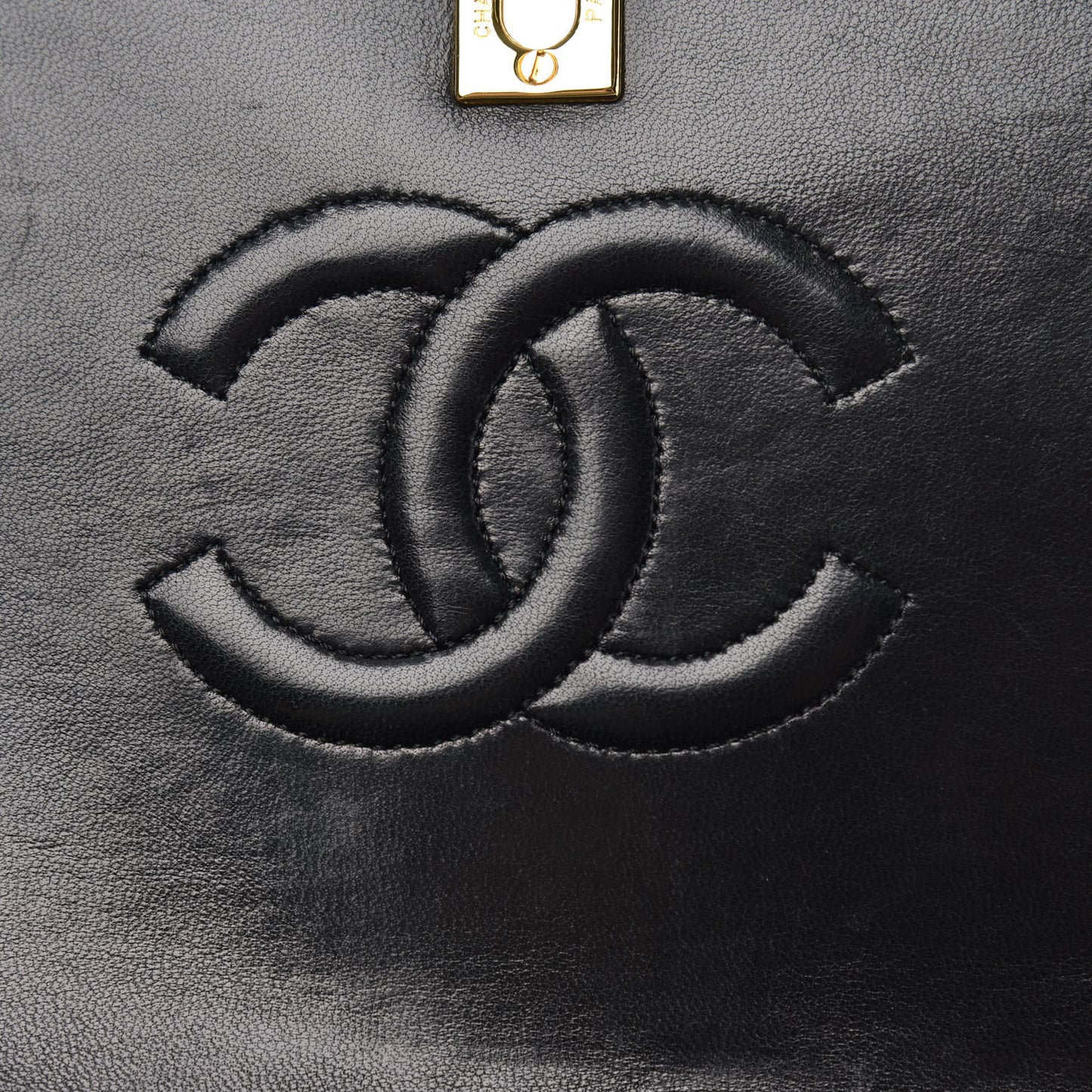 Lambskin Quilted Small Single Flap Bag Black