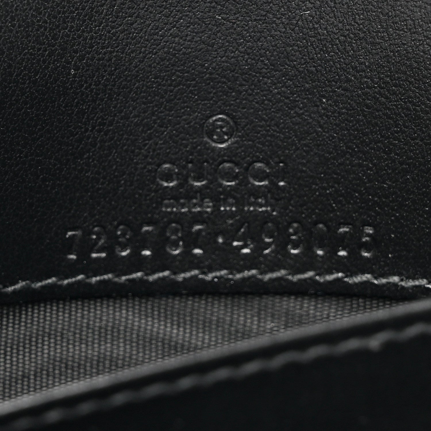 Gucci Calfskin GG Matelasse Chain Wallet Black 7 of 12