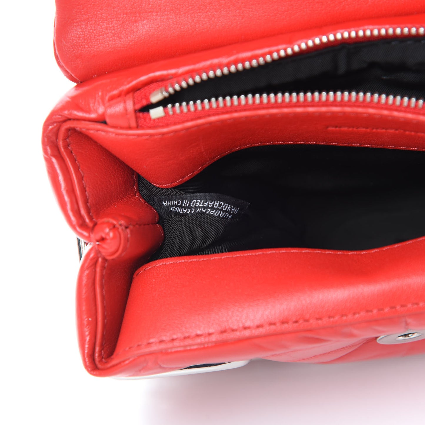 Calfskin Quilted Halo Xbody Bag Red