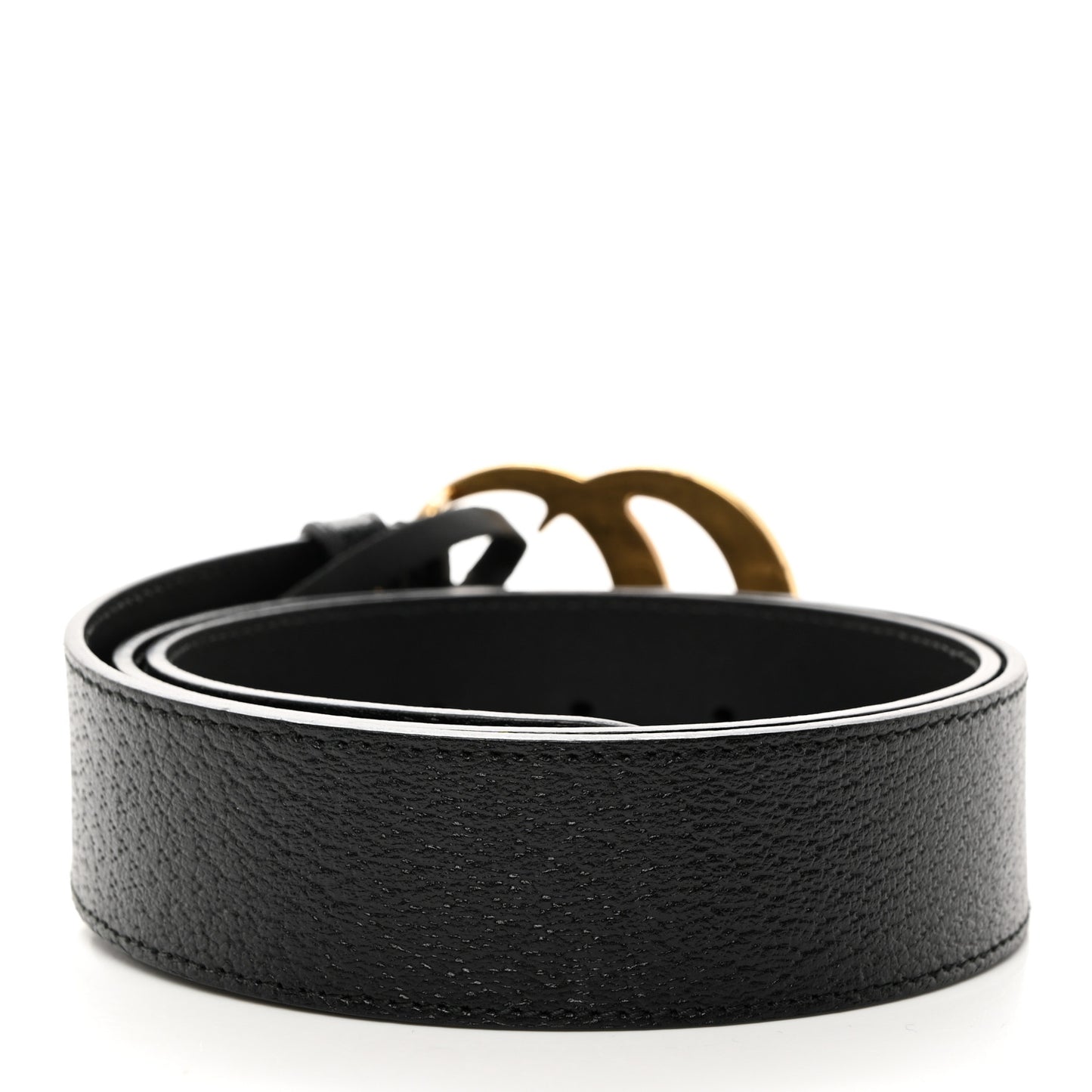 Textured Calfskin Double G 40mm Belt 90 36 Black