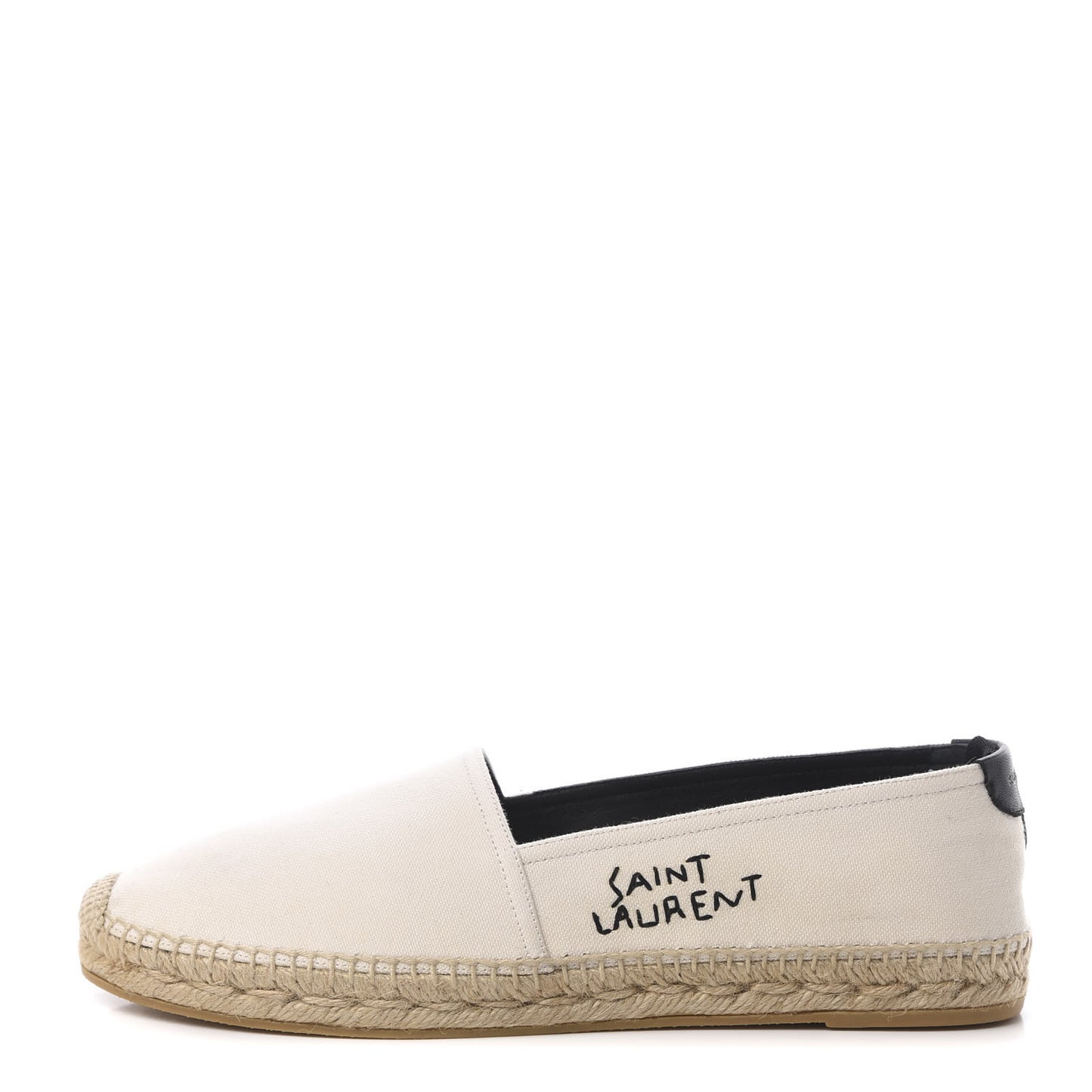 Canvas Nappa Elba Light Logo Embroidered Espadrilles 40 Panna