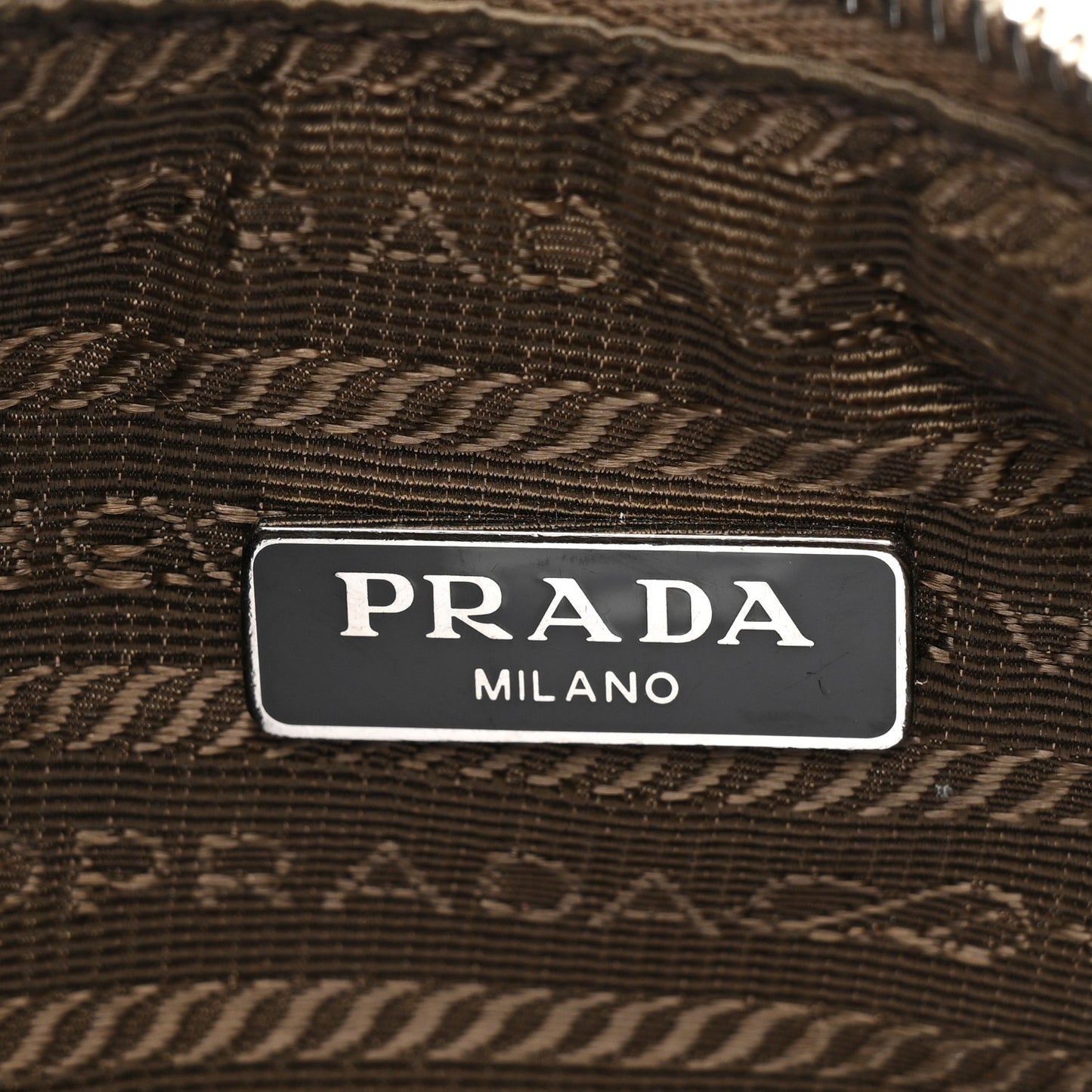 Tessuto Nylon Saffiano Re-Edition 2005 Shoulder Bag Cacao