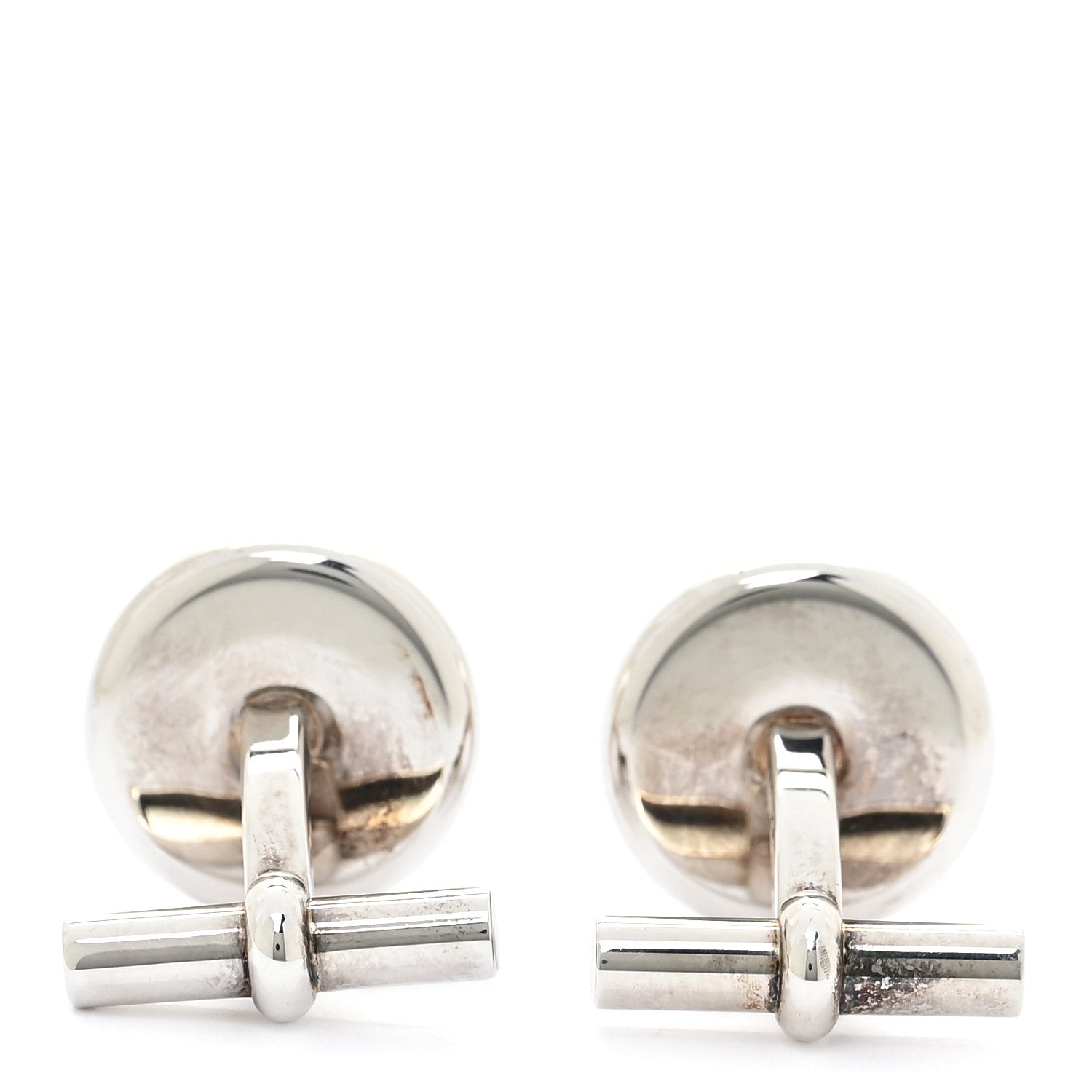 Hermes Sterling Silver Clou de Selle Cufflinks 3 of 8