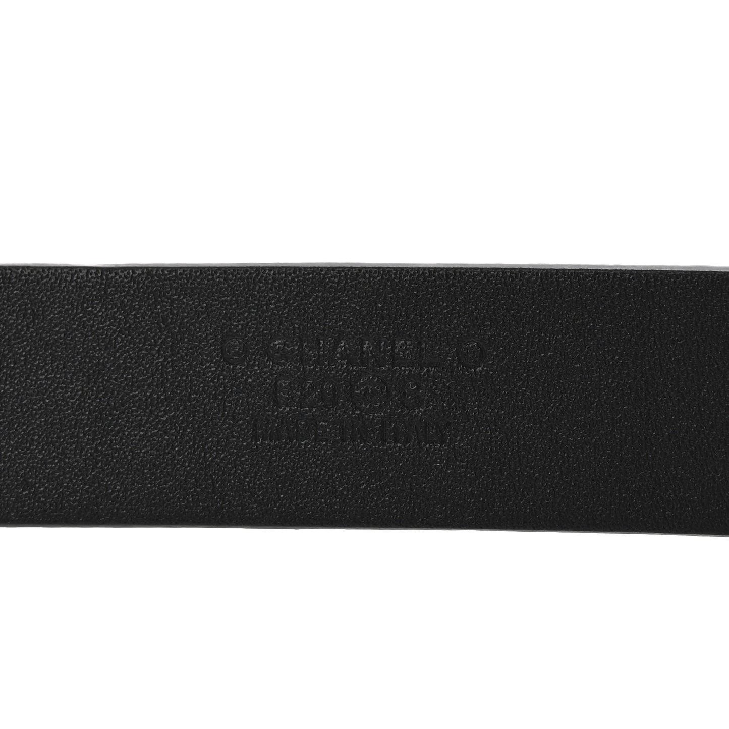 Calfskin Crystal CC Buckle Belt 80 32 Black