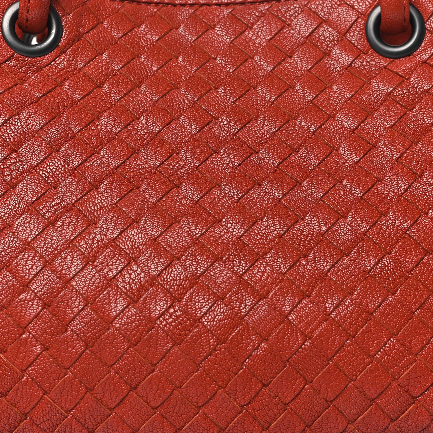 Nappa Intrecciato Woven Tote Terracota