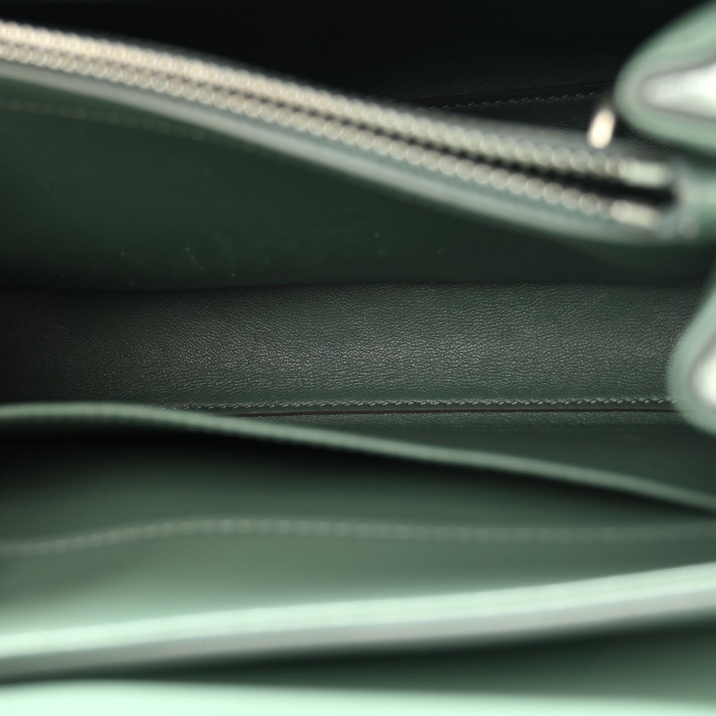 Satinated Calfskin Small 16 Top Handle Bag Celadon