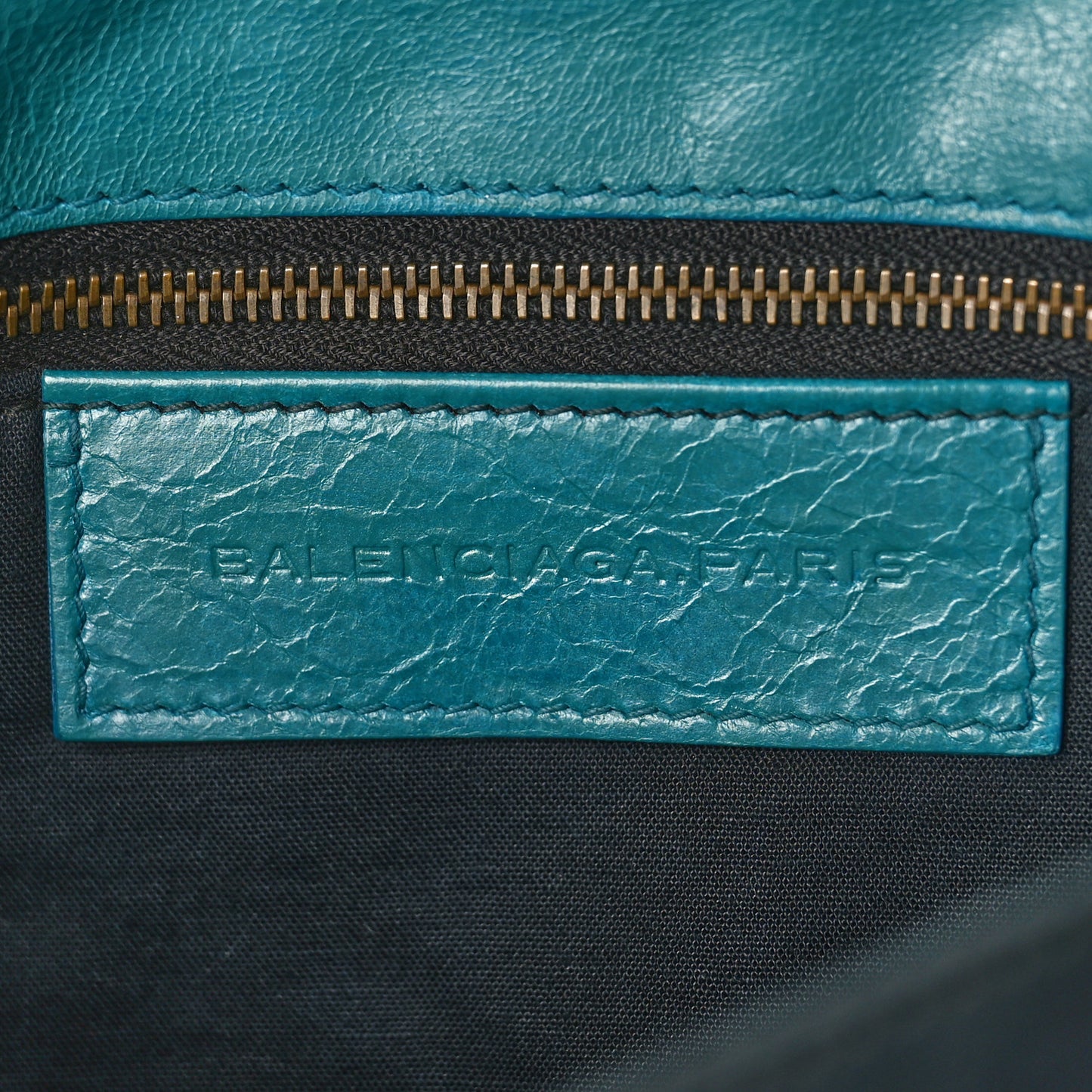 Agneau Giant 12 Rose Gold Hardware Envelope Clutch Turquoise