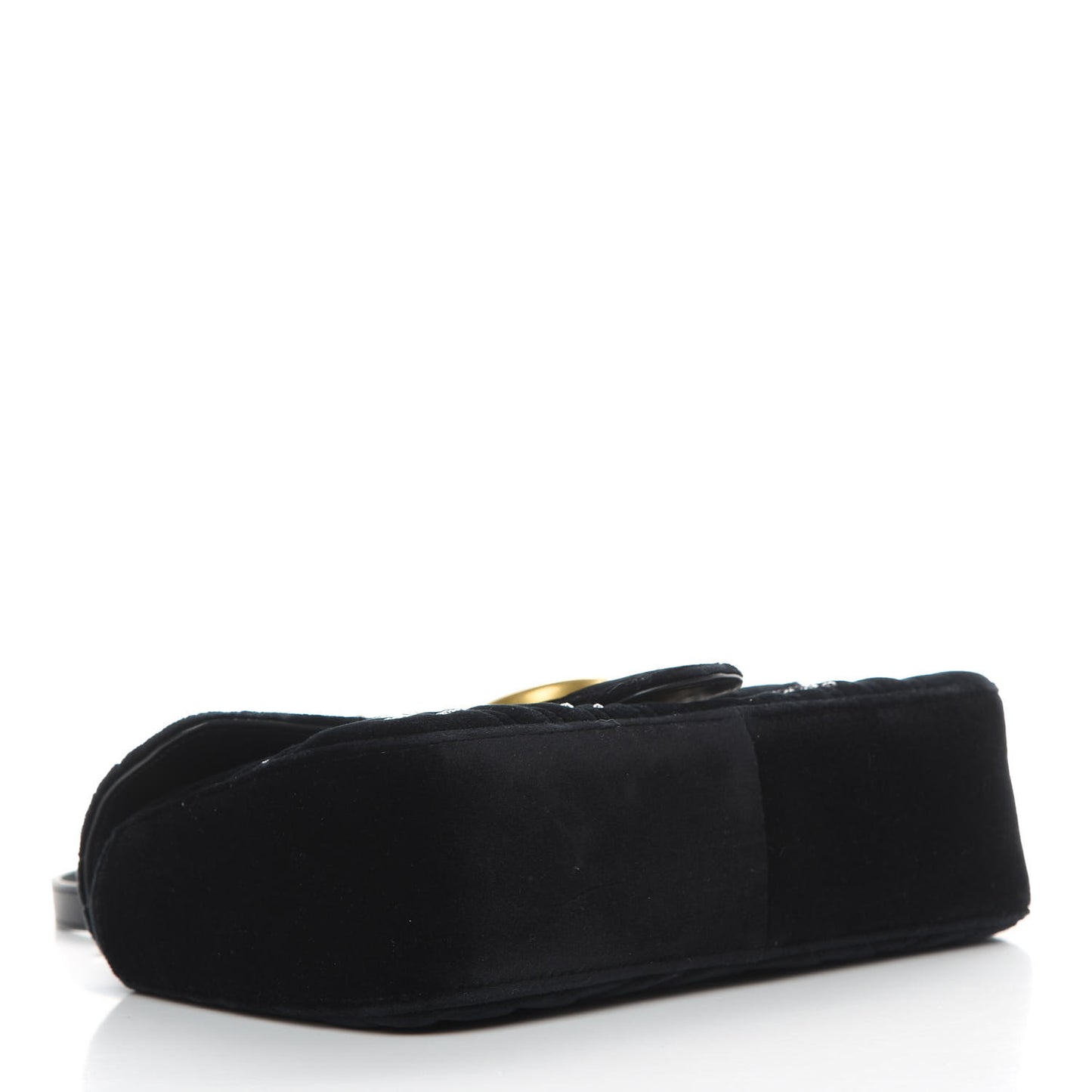 Velvet Matelasse Marquise Crystals Embroidered Small GG Marmont Shoulder Bag Black