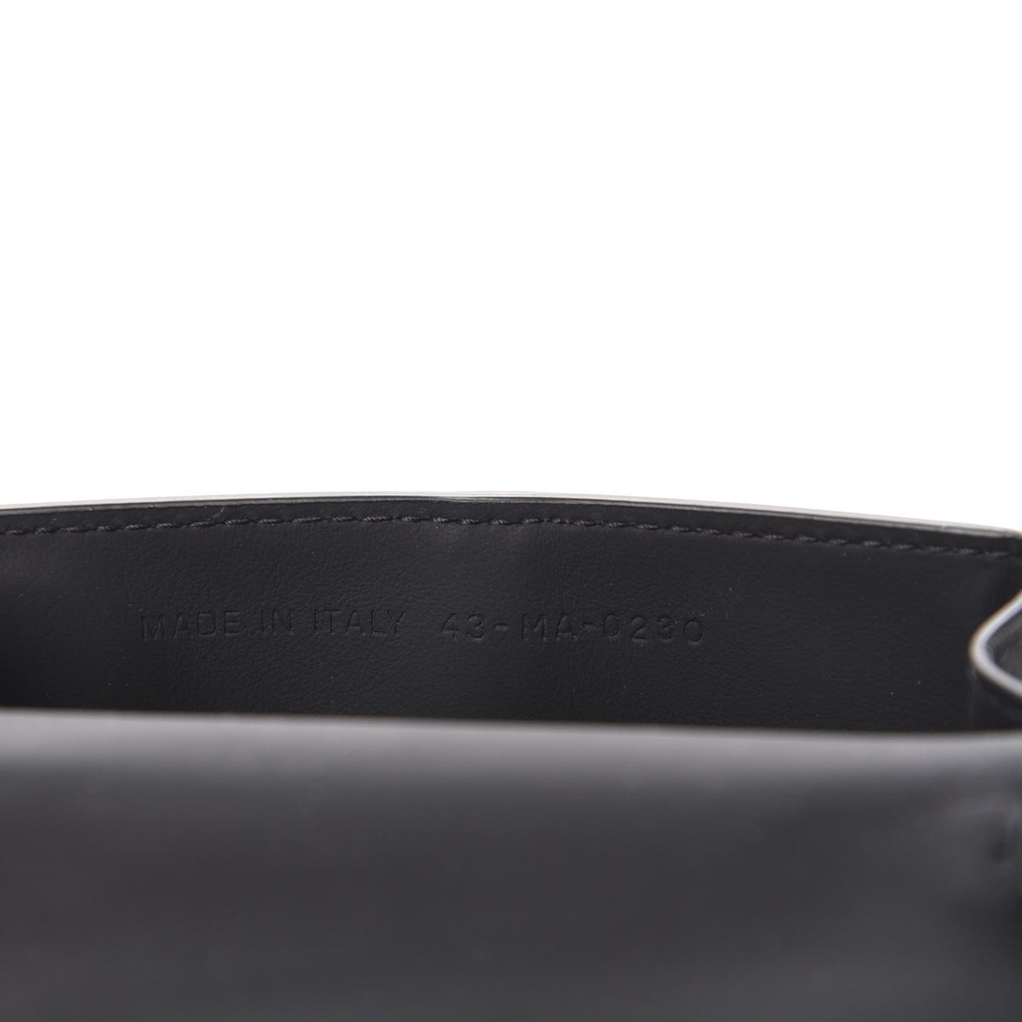 Ultra Matte Calfskin Nano Saddle Chain Pouch Black
