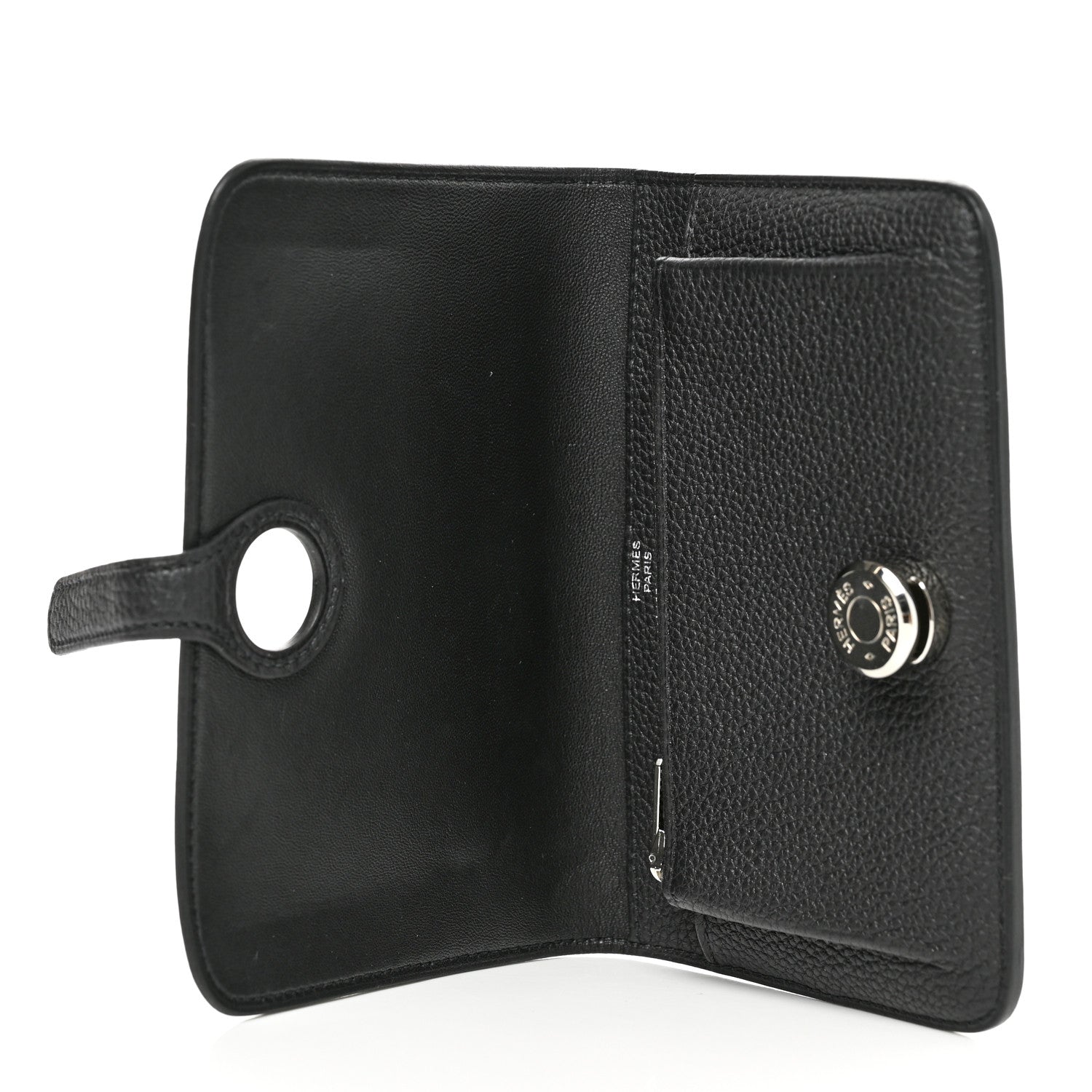 Hermes Togo Dogon Compact Wallet Black 4 of 10