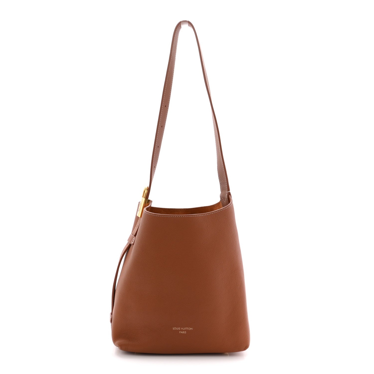 Louis Vuitton Grained Calfskin Low Key Hobo PM Cognac 1878543