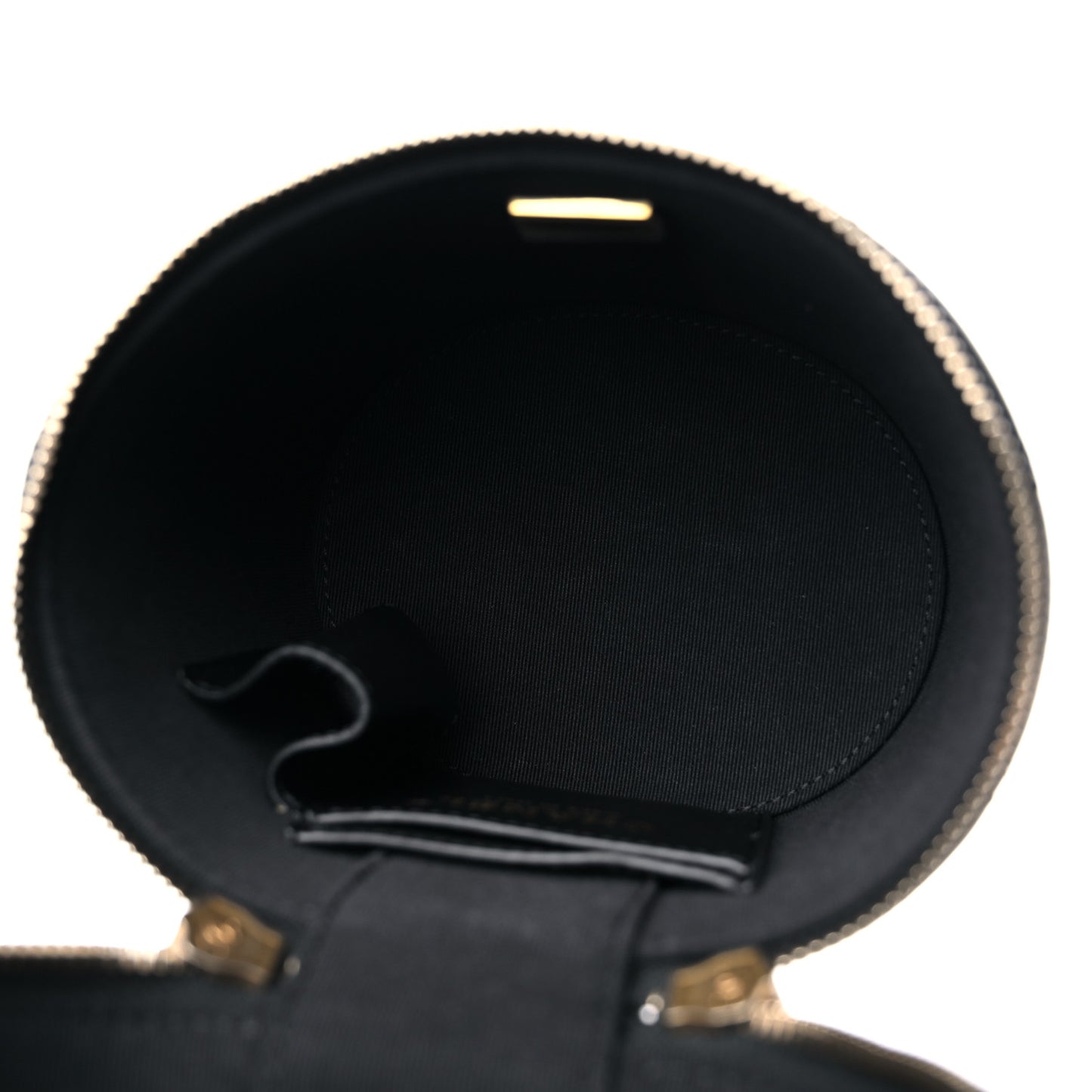 Lambskin Quilted Small Vanity Case Black
