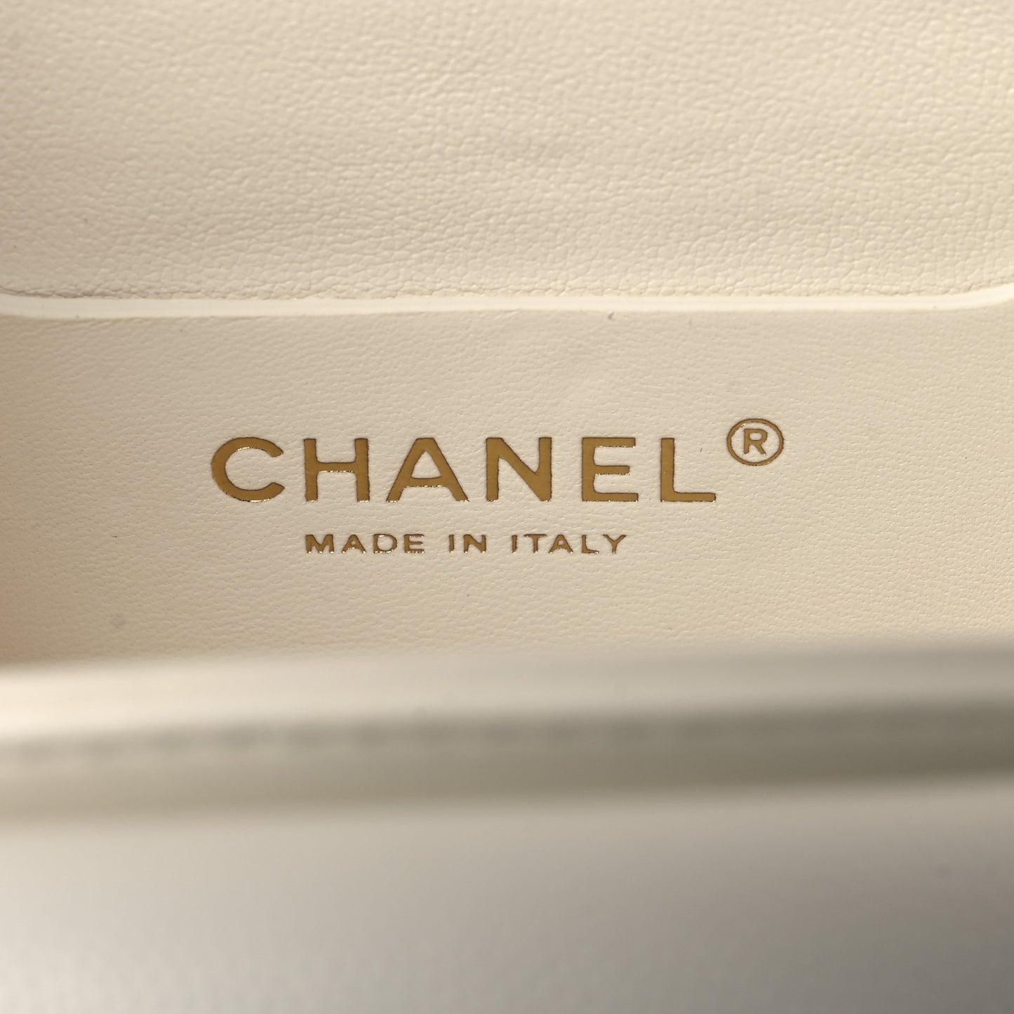 Caviar Quilted Mini Top Handle Flap White