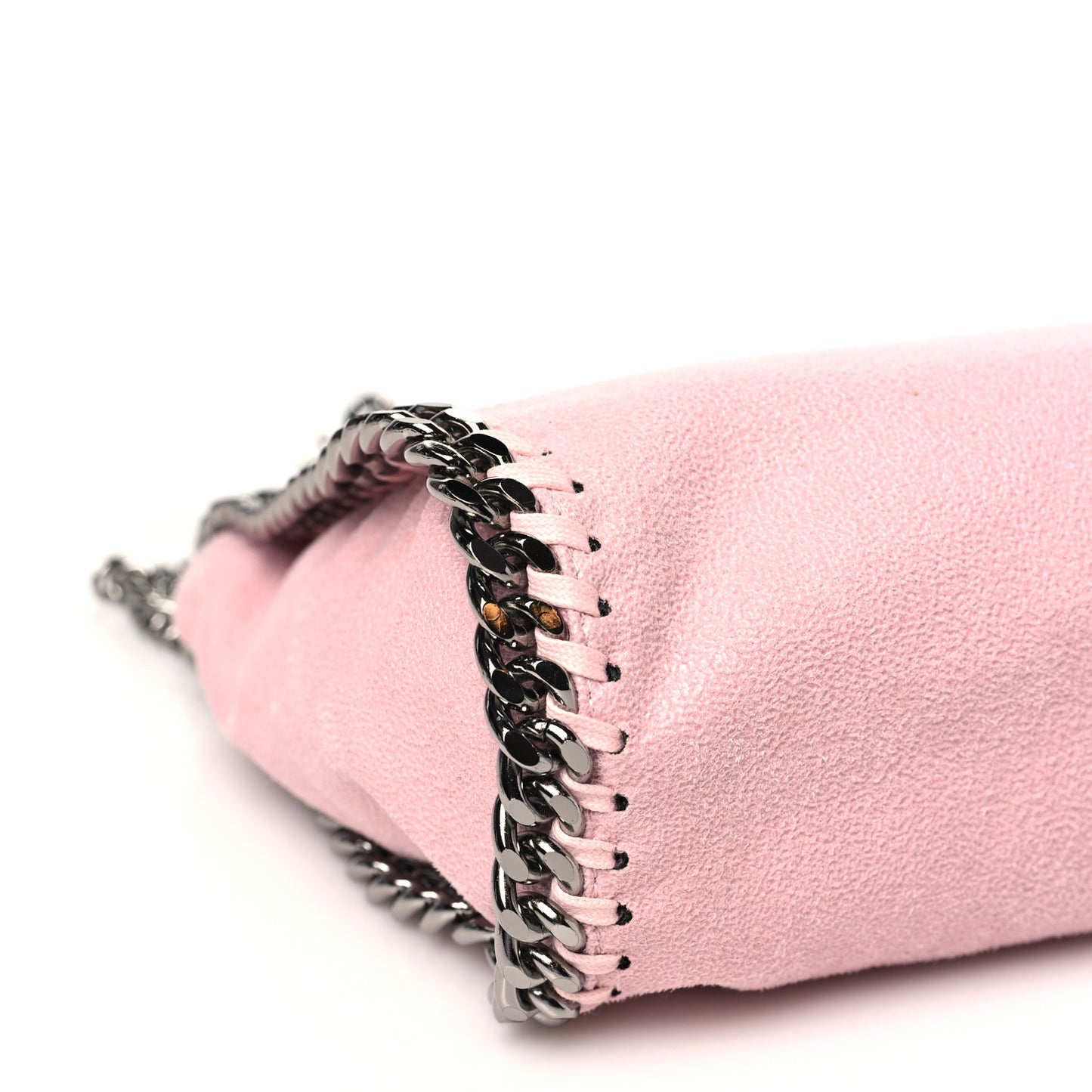 Shaggy Deer Mini Falabella Fold Over Tote Pink