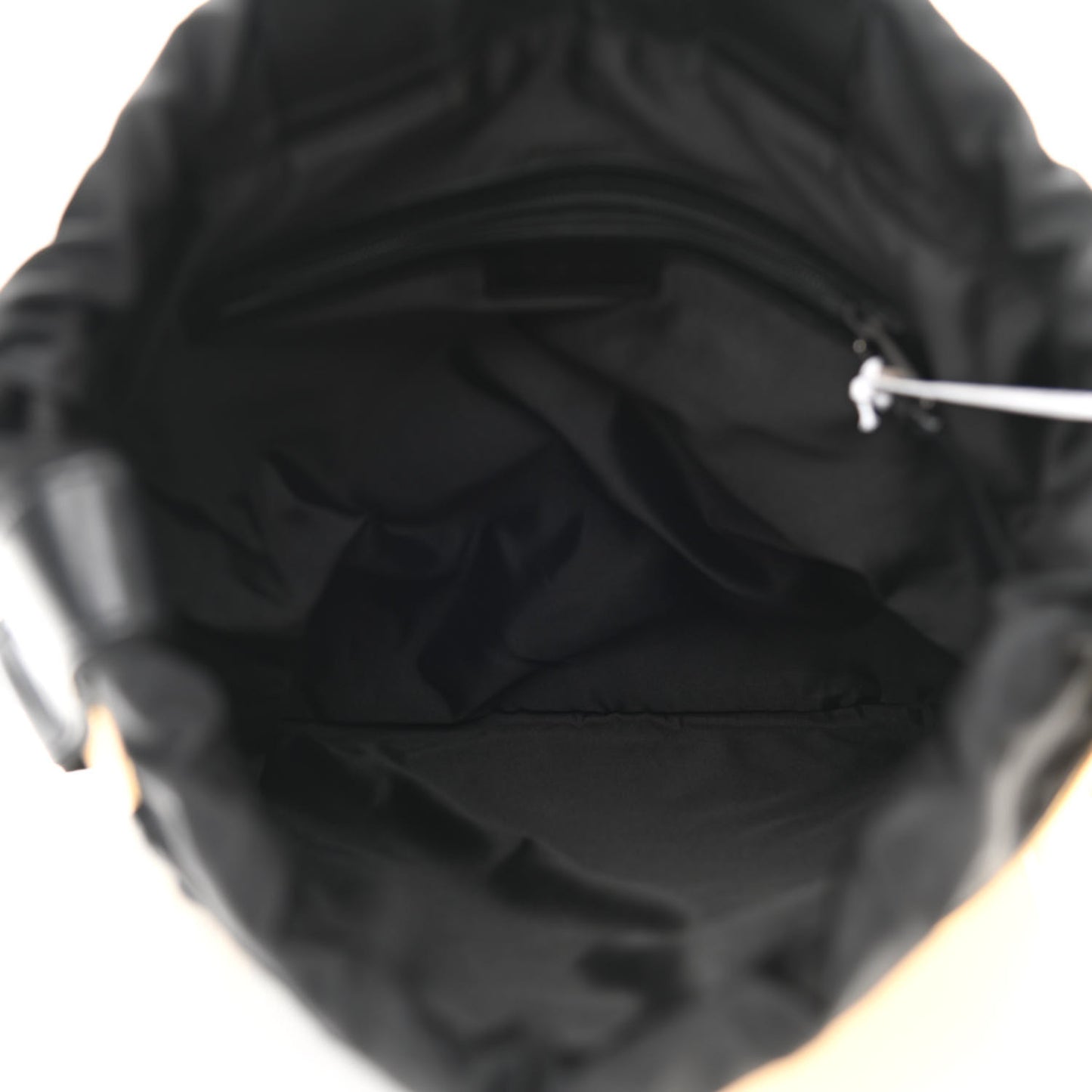 Calfskin MC3 Drawstring Backpack Bag Black Gold