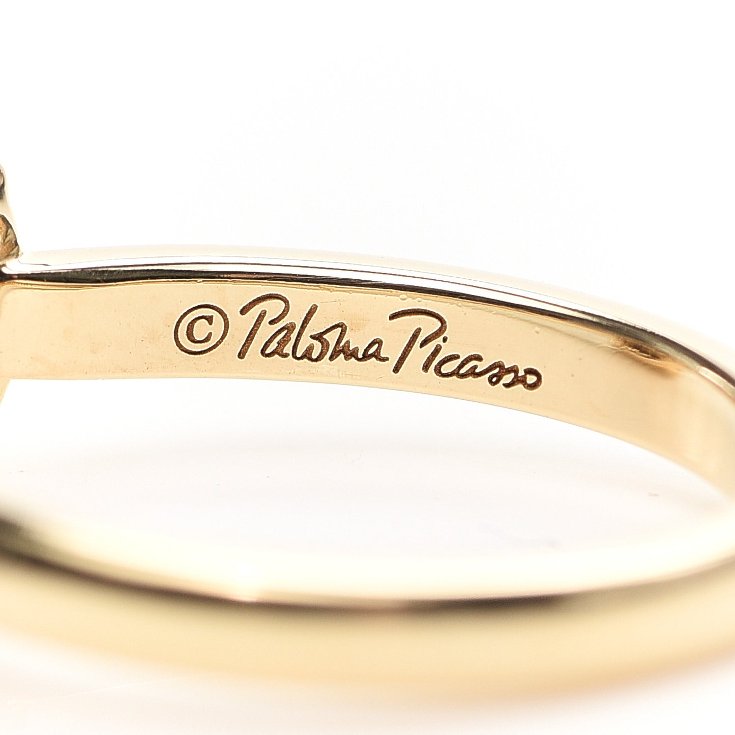 18K Yellow Gold Diamond 7mm Paloma Picasso Sugar Stacks Ring