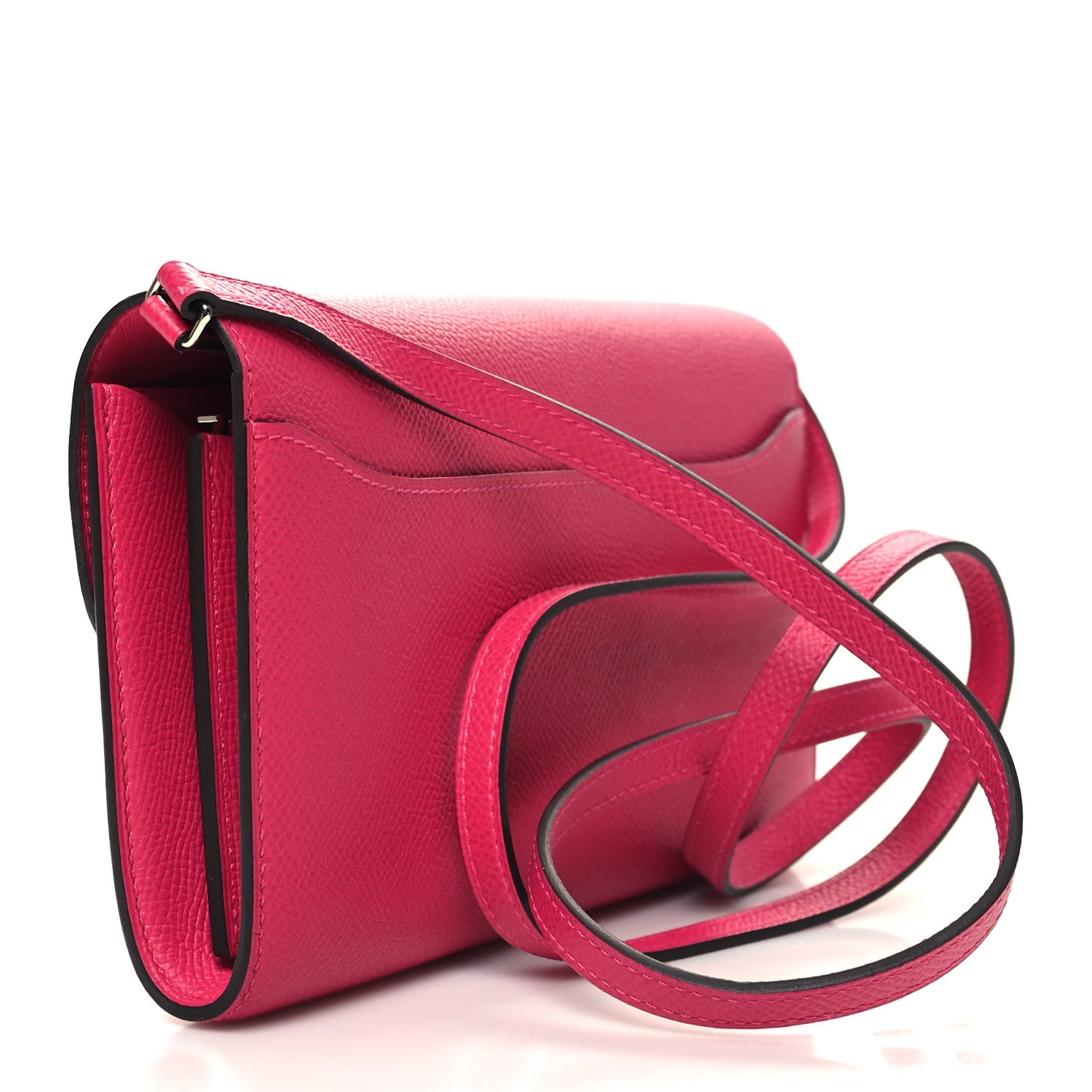 Epsom Lizard Constance Wallet To Go Rose Mexico