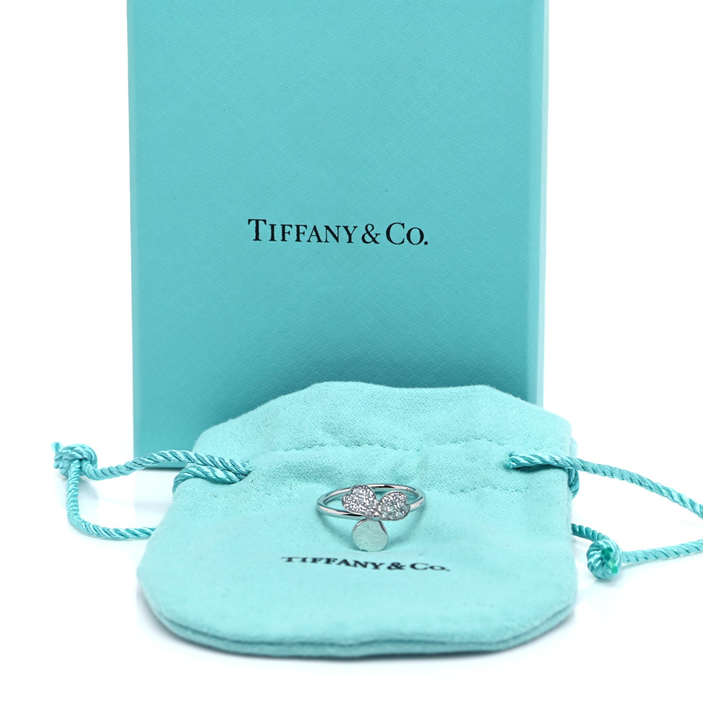 Platinum Diamond Paper Flowers Ring 52 6