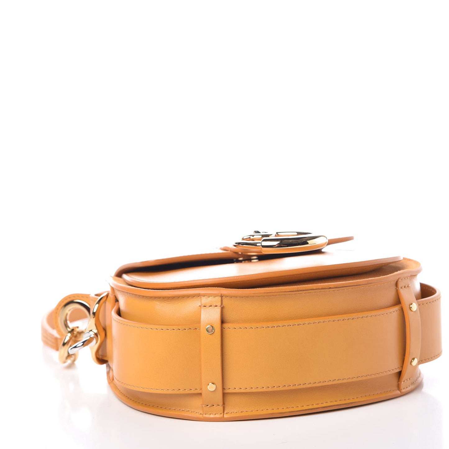 Calfskin Small Tess Bag Burning Camel