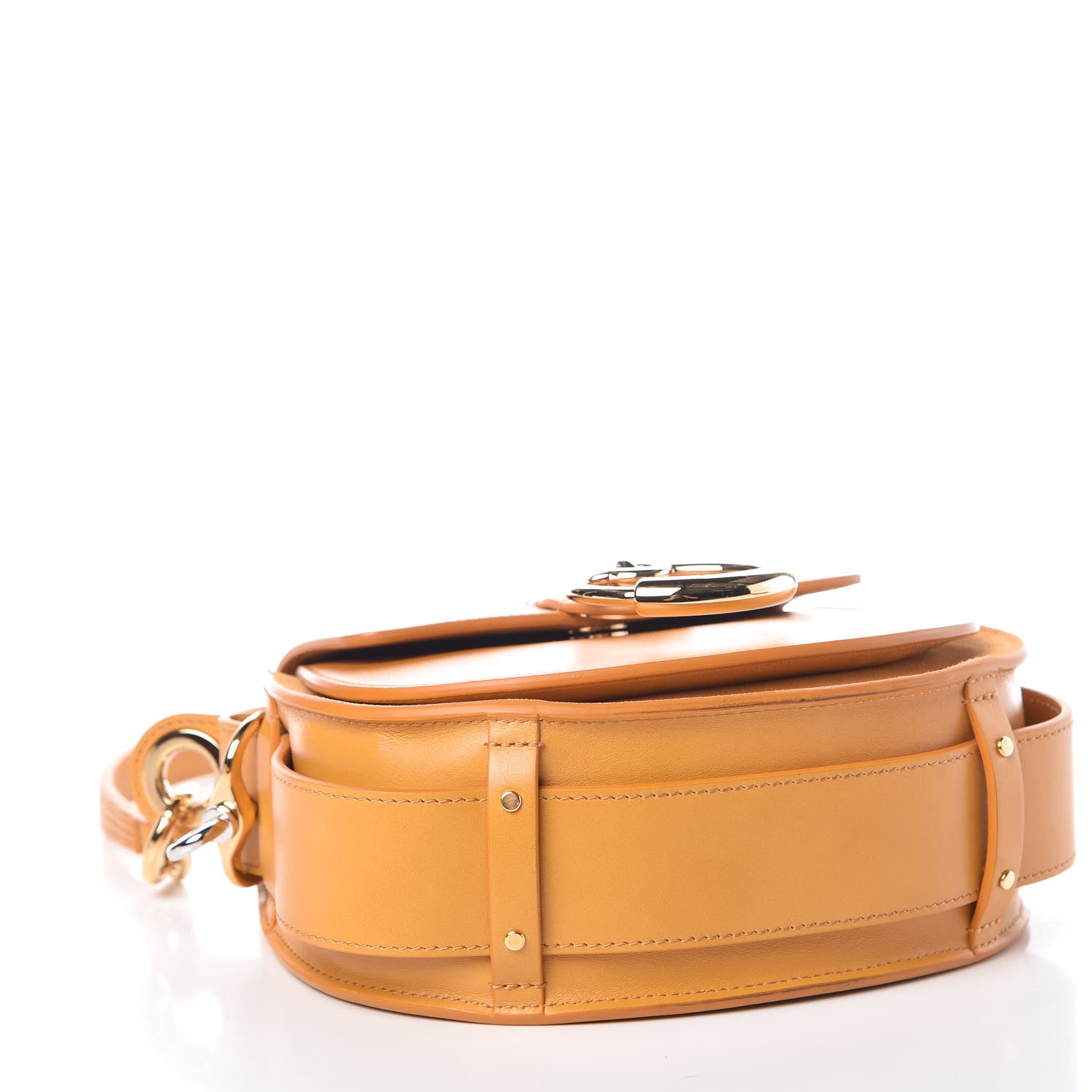 Chloe Calfskin Small Tess Bag Burning Camel 5 of 10