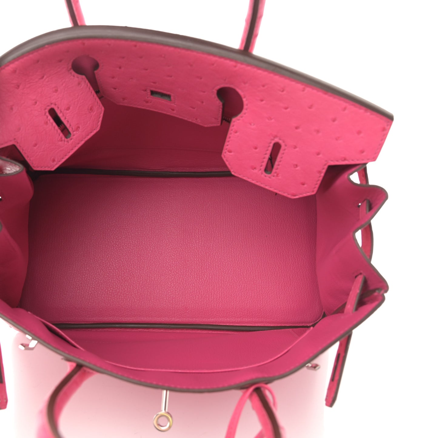 Ostrich Birkin 30 Rose Tyrien