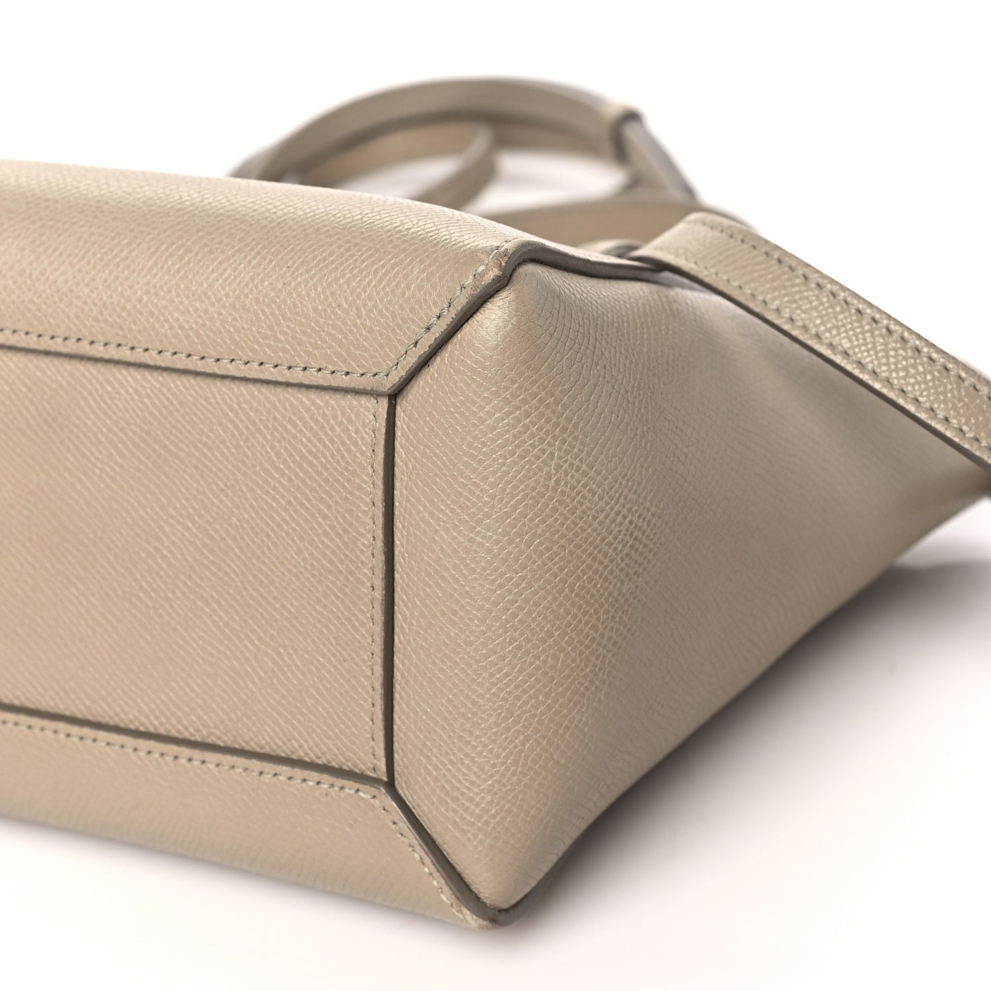 Grained Calfskin Nano Belt Bag Light Taupe