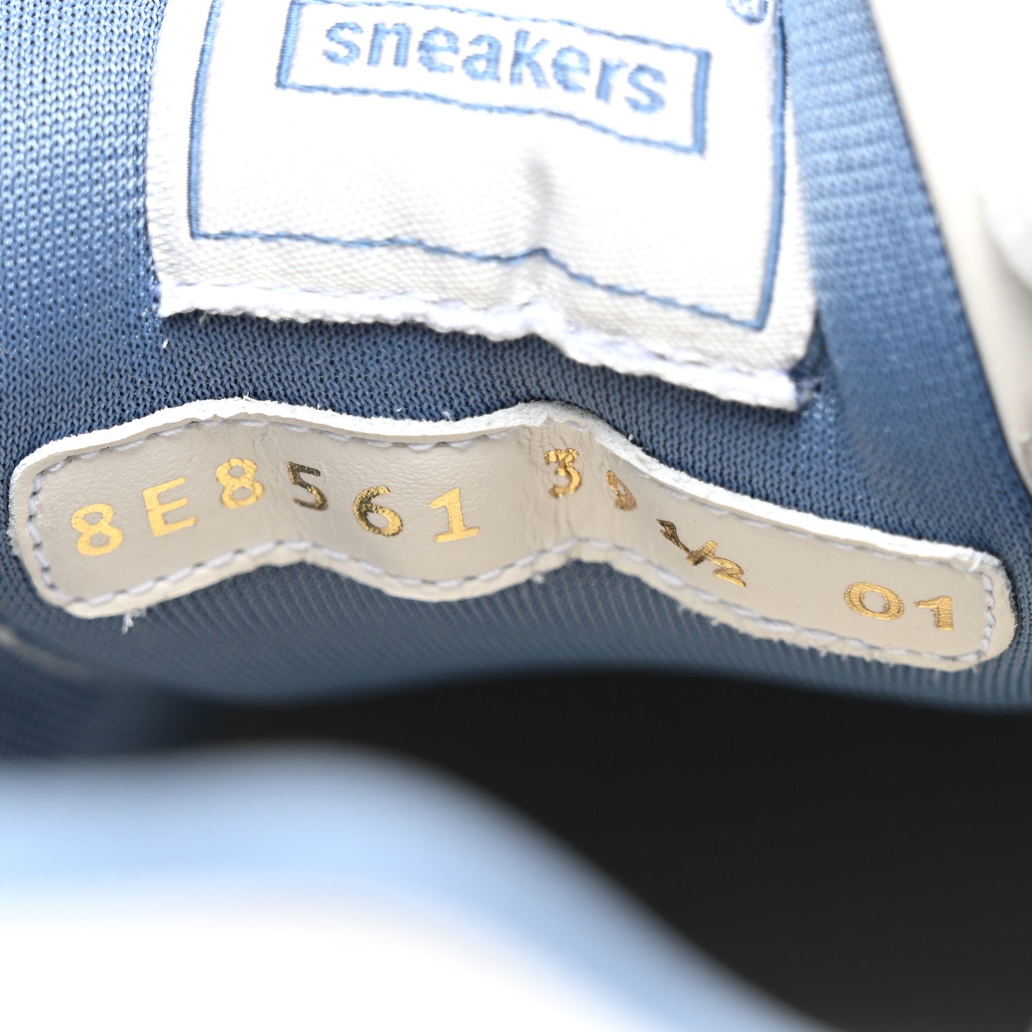 Calfskin Vitello Fendi Match Low Top Sneakers 39.5 Sky White