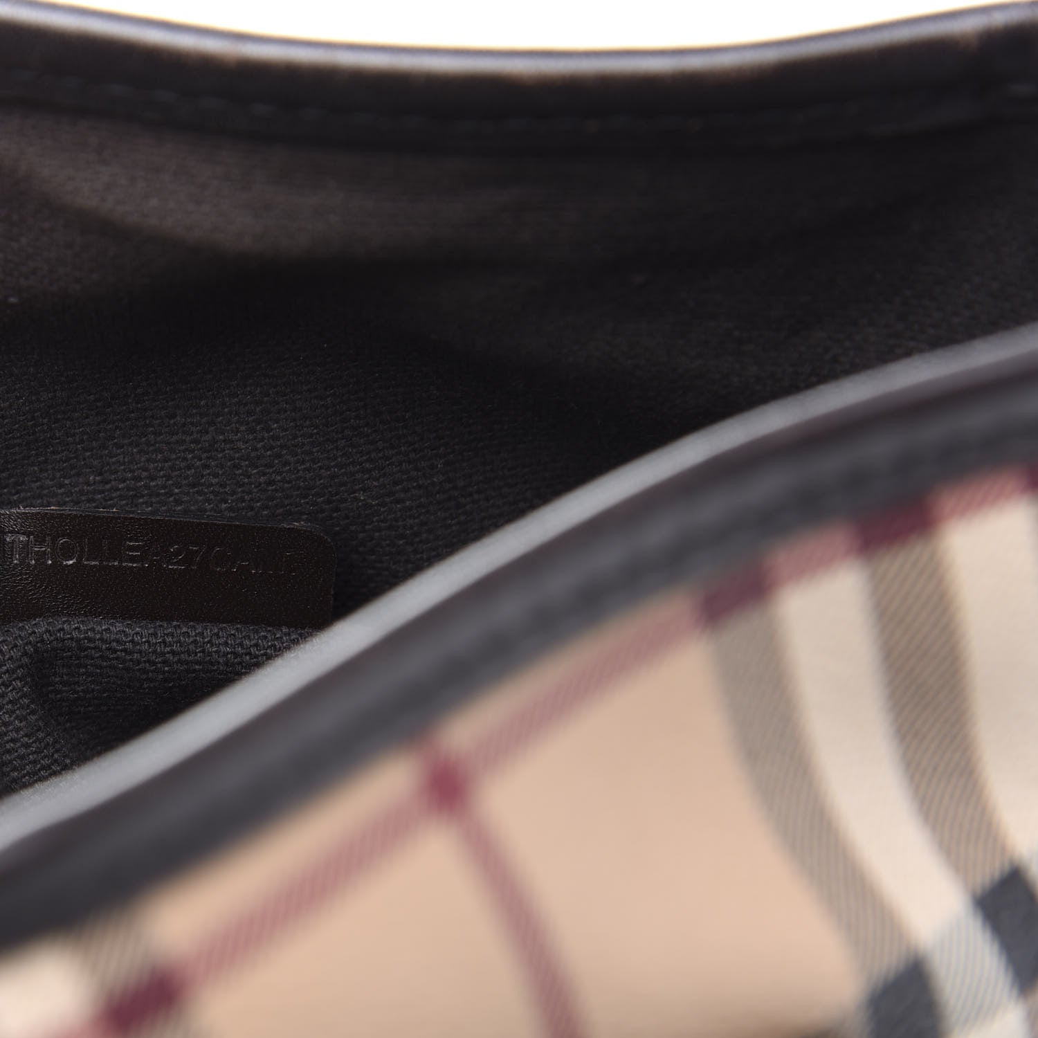 Burberry Haymarket Check Small Northfield Tote Chocolate 14 of 22