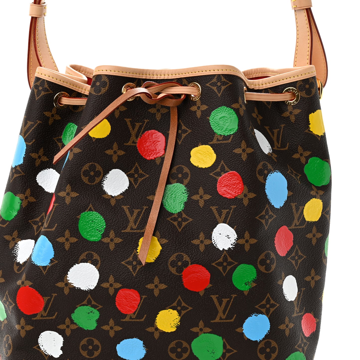 LV X YK Monogram Dots Noe Multicolor