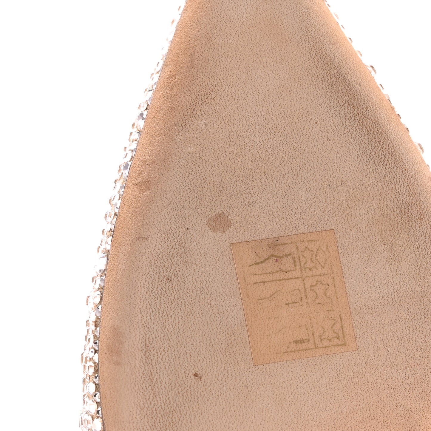 Crystal Shimmer Suede 100 Pumps 36 Gold