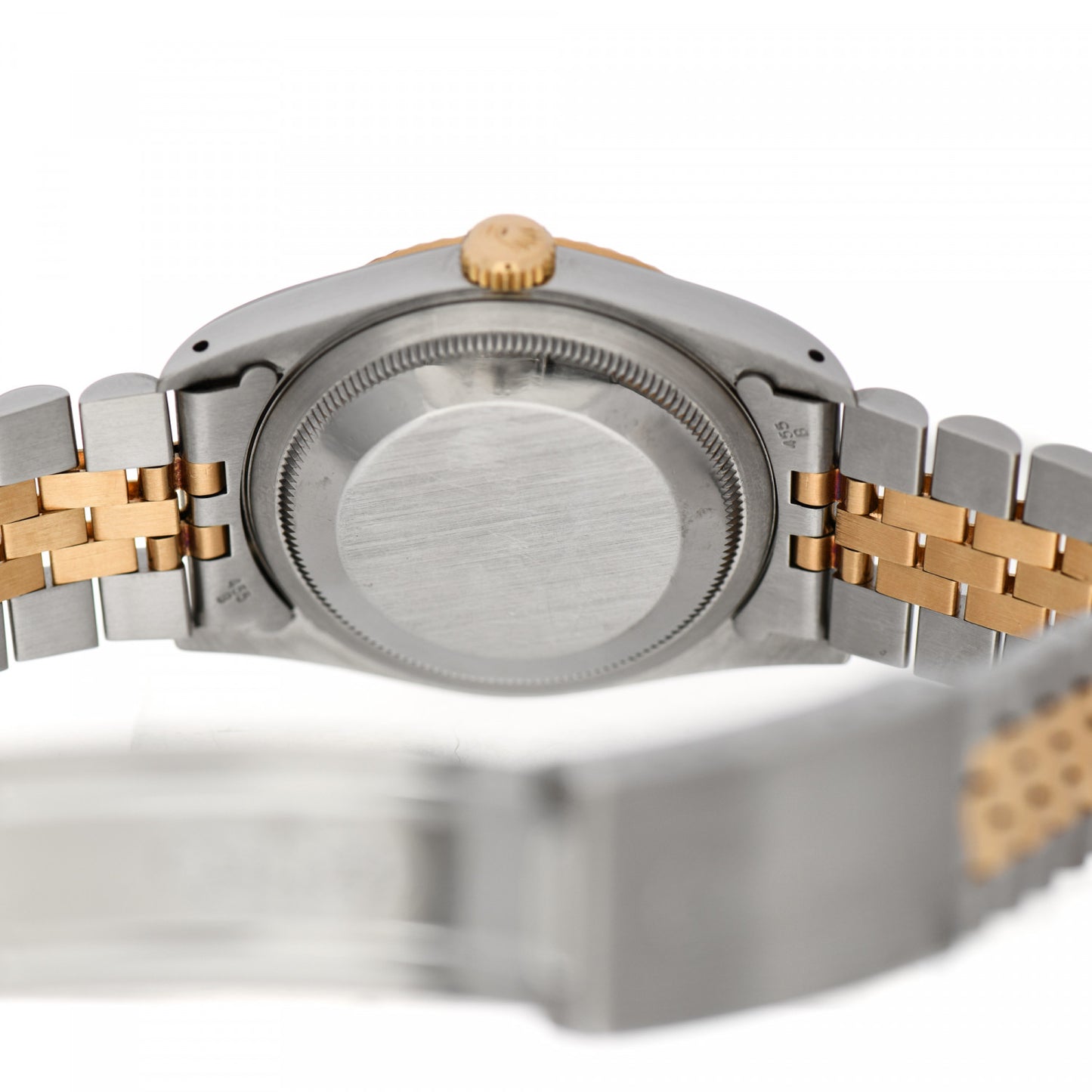 Stainless Steel 18K Yellow Gold Diamond 36mm Oyster Perpetual Datejust Watch Blue 16233