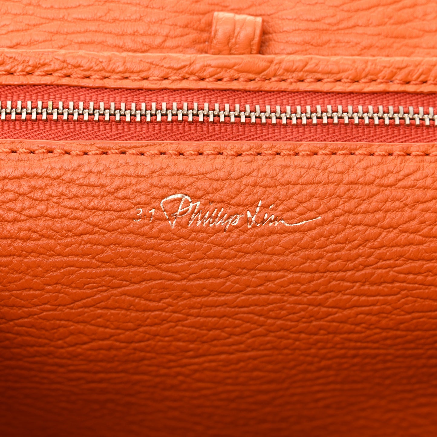 Textured Calfskin Pashli Backpack Orange