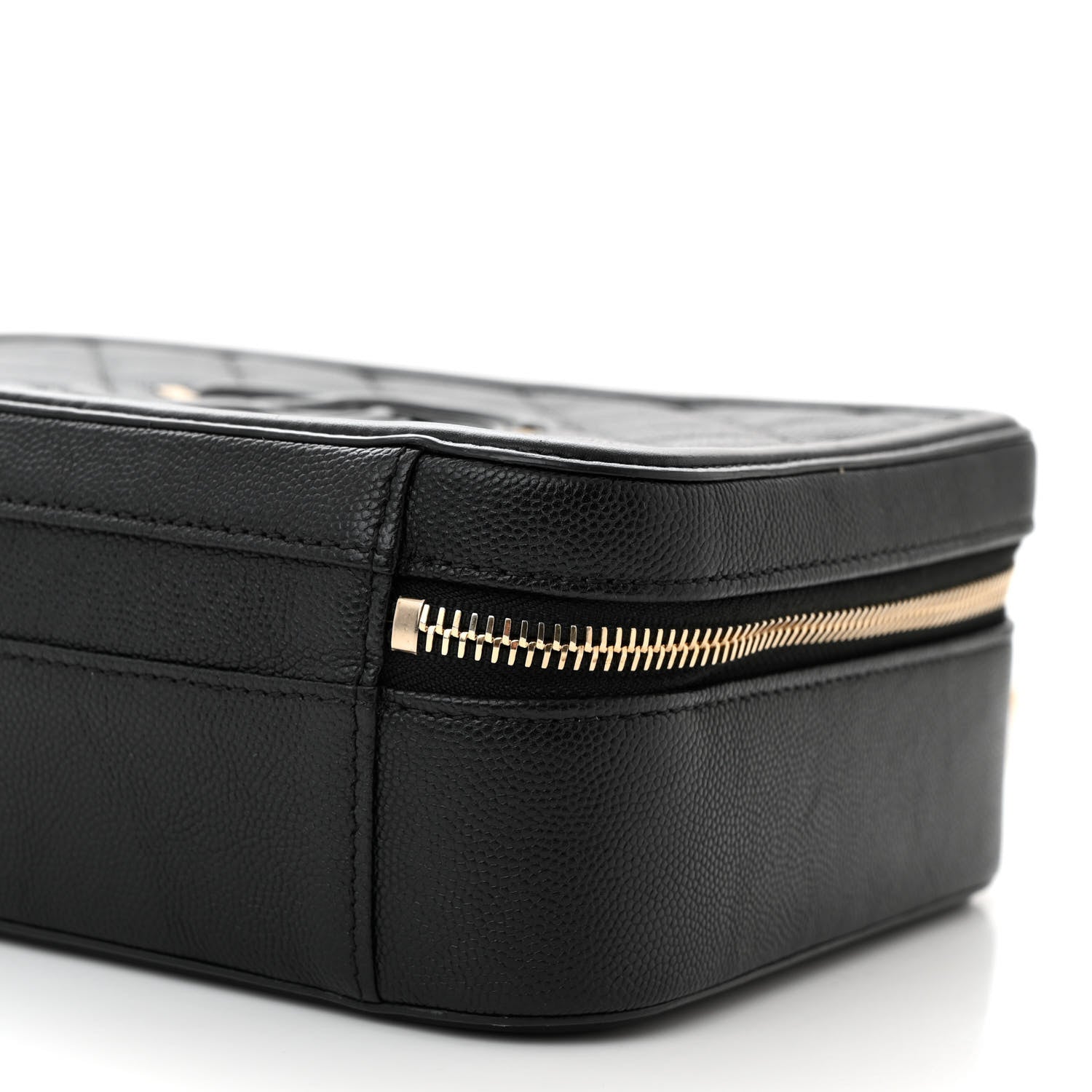 Chanel Caviar Quilted Medium CC Filigree Vanity Case Black 10 of 11